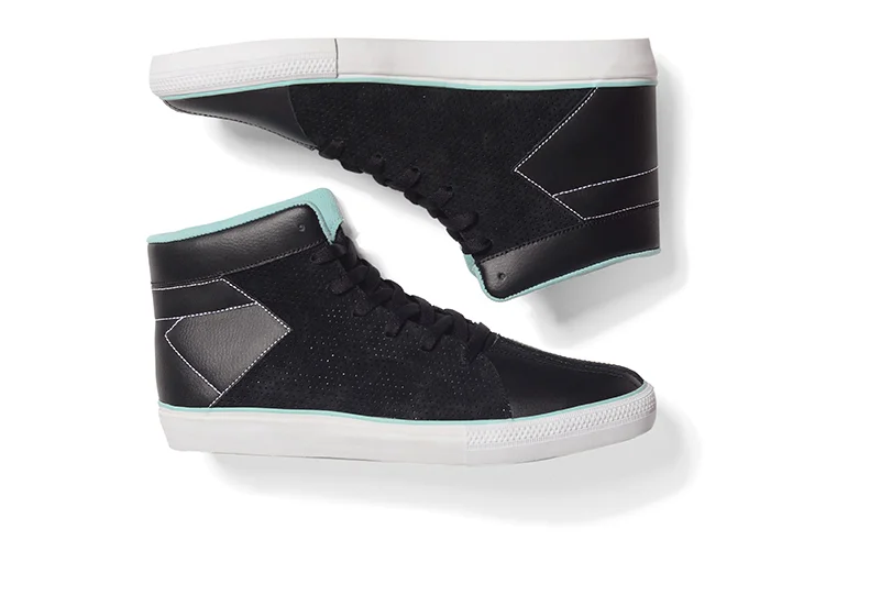  DIAMOND SUPPLY CO® HI-LITE VULC - Vulcanized high-top&nbsp;with bowler toe. Perf&nbsp;suede and pebble leather upper. Quilted Diamond contrast&nbsp;stitch detail at lateral ankle.&nbsp; 