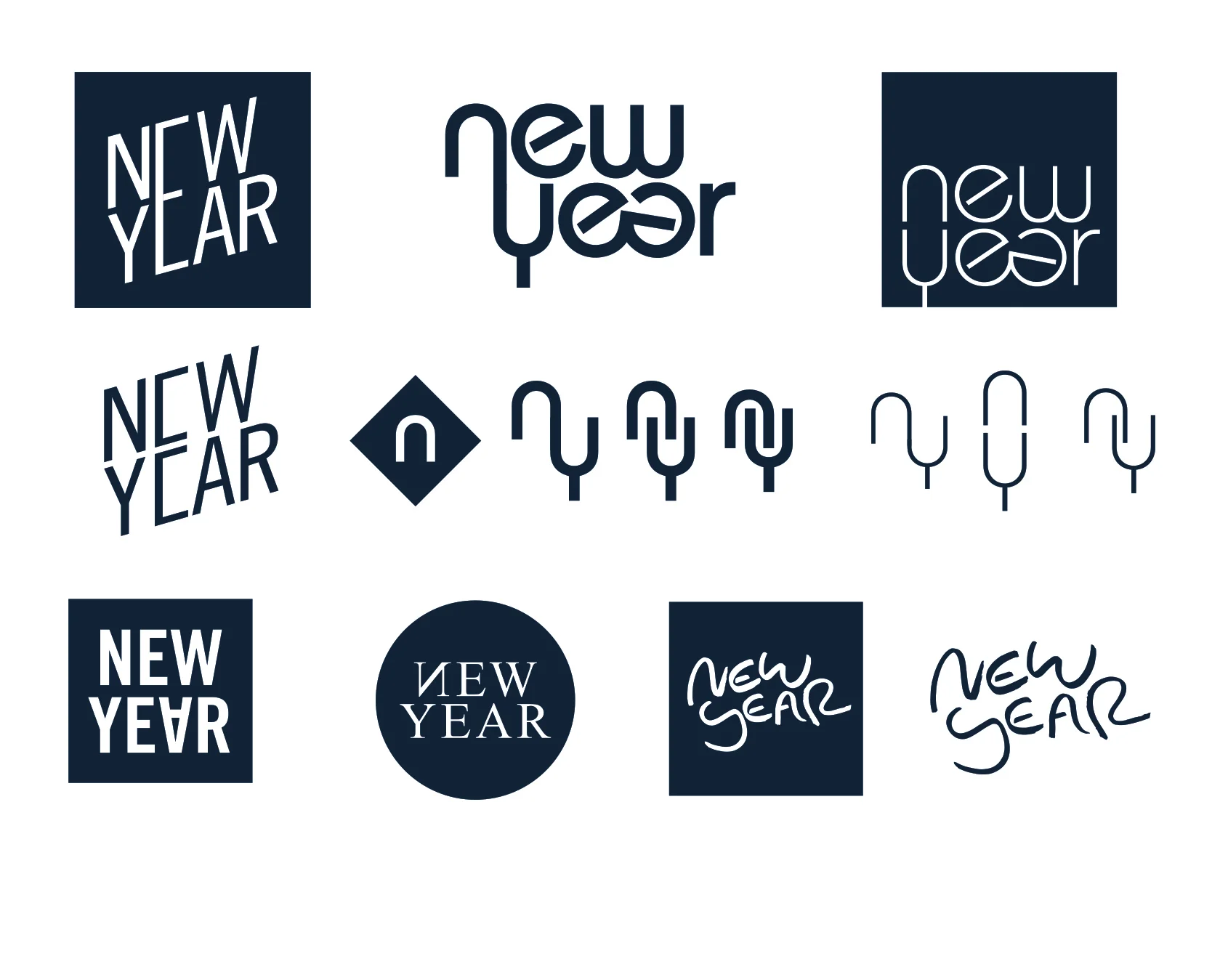  NEW YEAR® - Unreleased New York-inspired men's boxer concept - logo studies 