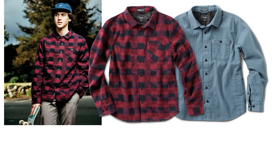  PRIMITIVE® DIESEL SHIRT-JACKET - Heavyweight custom Ikat flannel shell with taffeta lining. On-seam waist pockets. Interior collar stand label.&nbsp;(Shown in Brick and Stone Blue) [o] Oliver Barton 