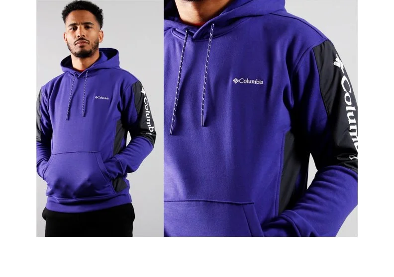  COLUMBIA SPORTSWEAR® Minam River Hood - 280 gram cotton fleece with woven overlays, ticked drawcords and multiple logo techniques.  