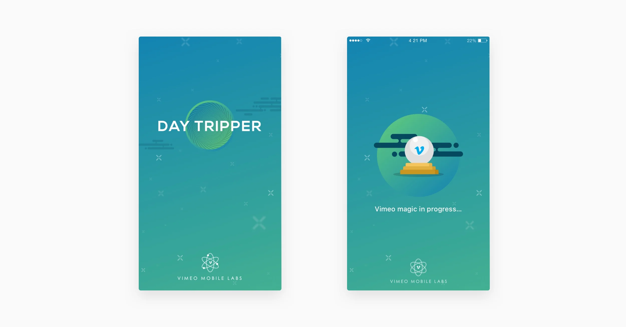  Fig 01. Illustrations and splash screens for a hackathon project.     