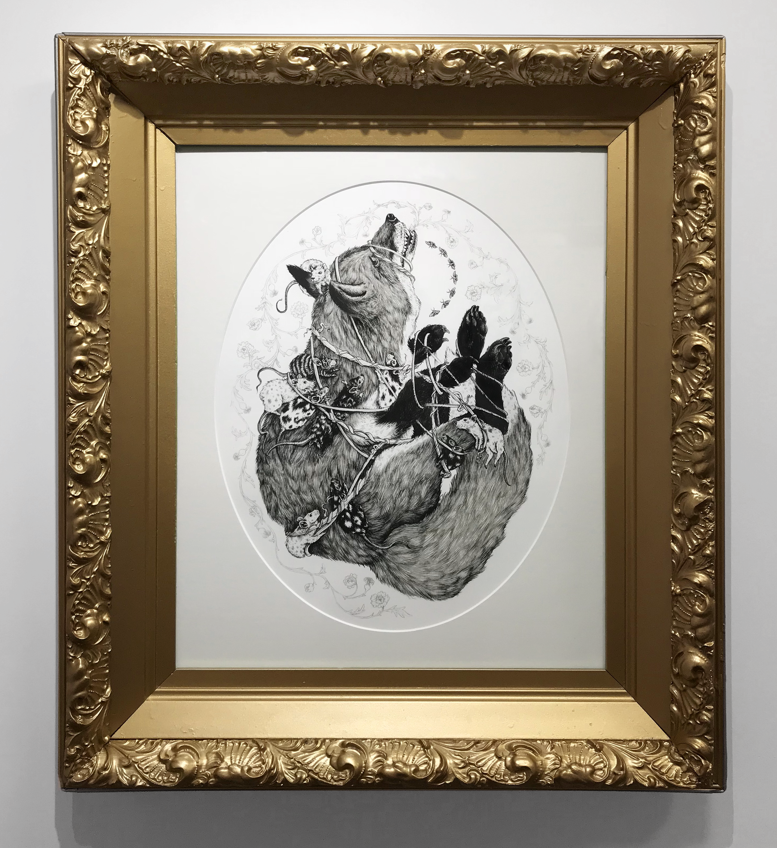 The Body Grows Outside | Framed in an antique found frame | shop