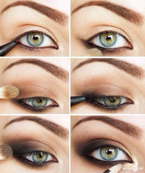 NAPA EYES    6s &amp; 8s  - simple browns (not intense smokey eyes) with black liner and mascara. No fake lashes required.   10s, 12s, 15s, Opens  - smokey eyes as above.   Fake lashes compulsory.    Click above image for a step-by-step natural smokey eye online tutorial.