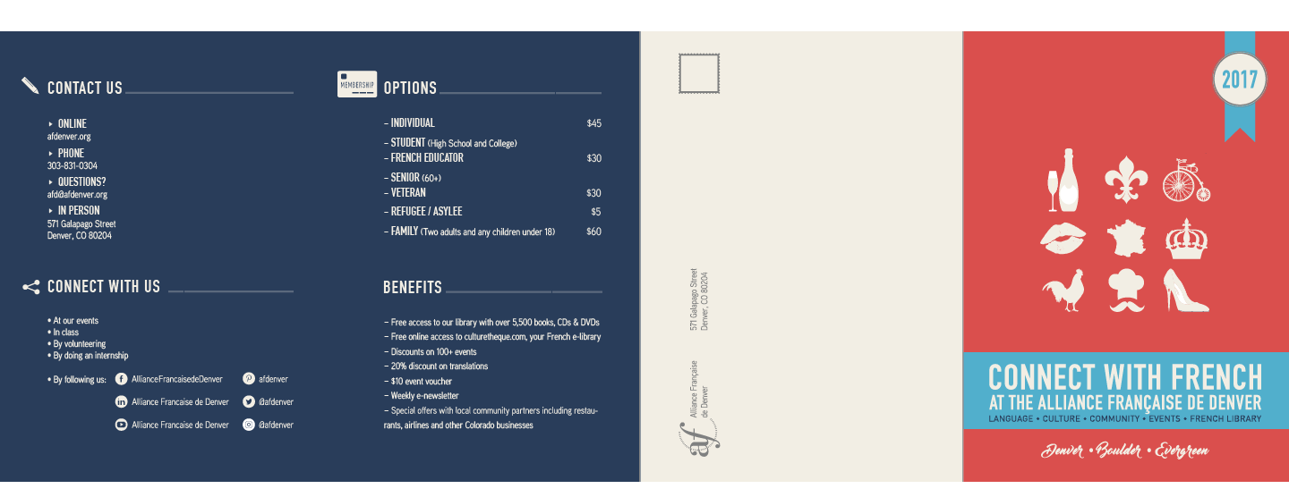 La Brochure 2017 | Quad-fold Cover