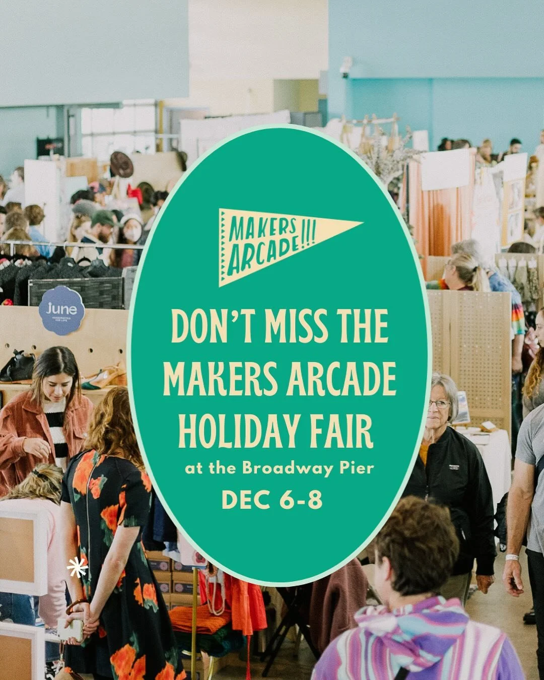 Come shop our booth at the @makersarcade Holiday Fair at the Port of San Diego December 6-8 inside the amazing @broadwaypier - an amazing THREE-DAY handmade Holiday Pop-Up with special late-night hours on Sunday for viewing the Parade of Lights!

Dat