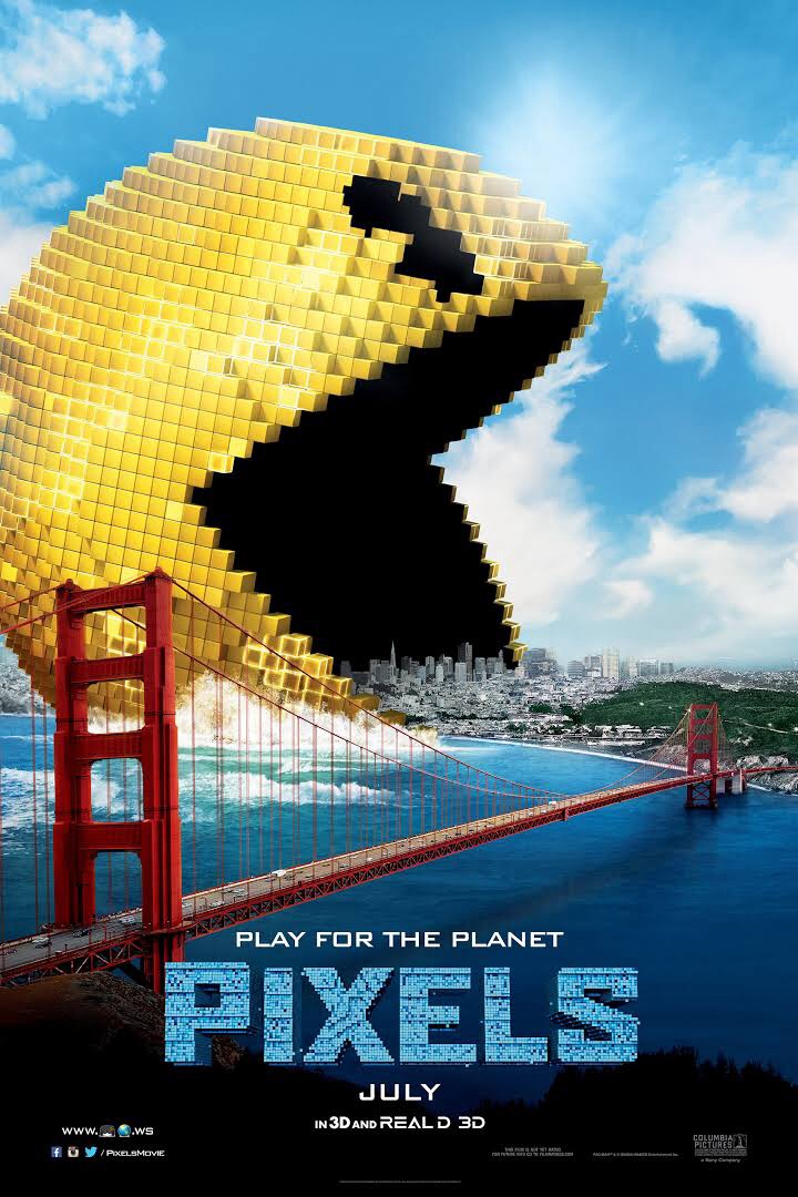 Pixels (2015) dir. Chris Columbus Rated: PG-13 image: ©2015 Columbia Pictures