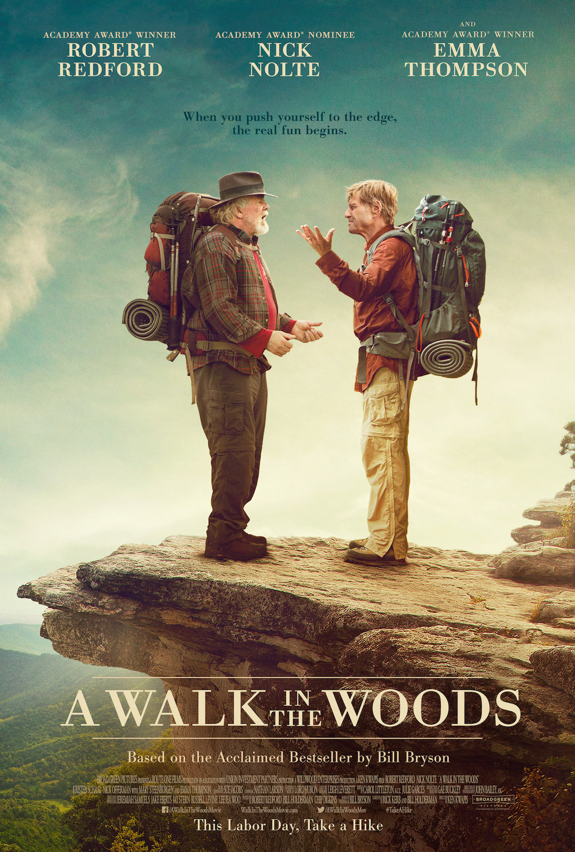 A Walk in the Woods (2015) dir. Ken Kwapis Rated: R image: ©2015 Broad Green Pictures
