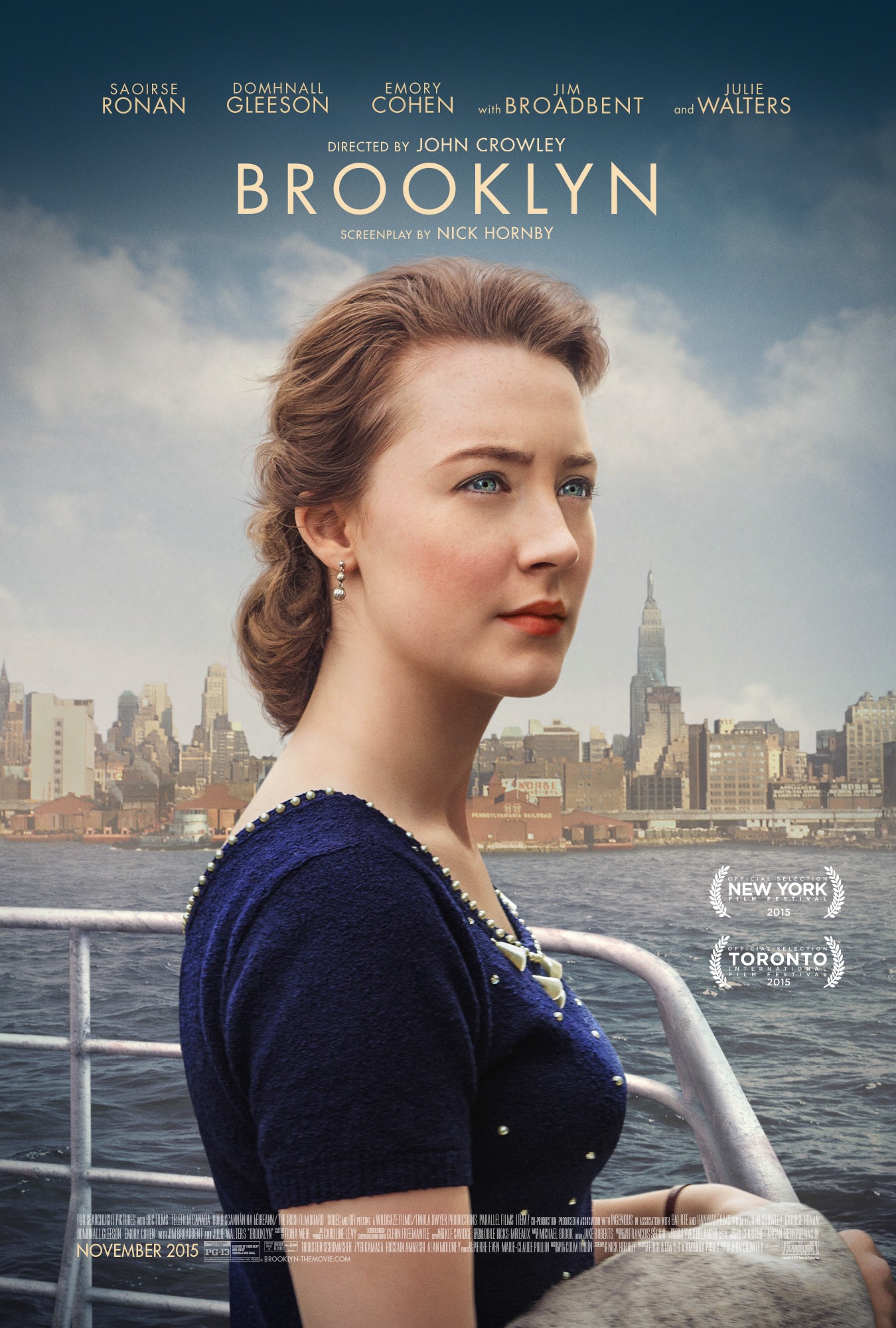 Brooklyn (2015) dir. John Crowley Rated: PG-13 image: ©2015 Fox Searchlight Pictures