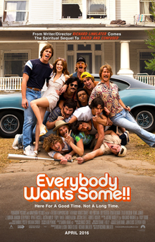 Everybody Wants Some!! (2016) dir. Richard Linklater Rated: R image: ©2016 Paramount Pictures