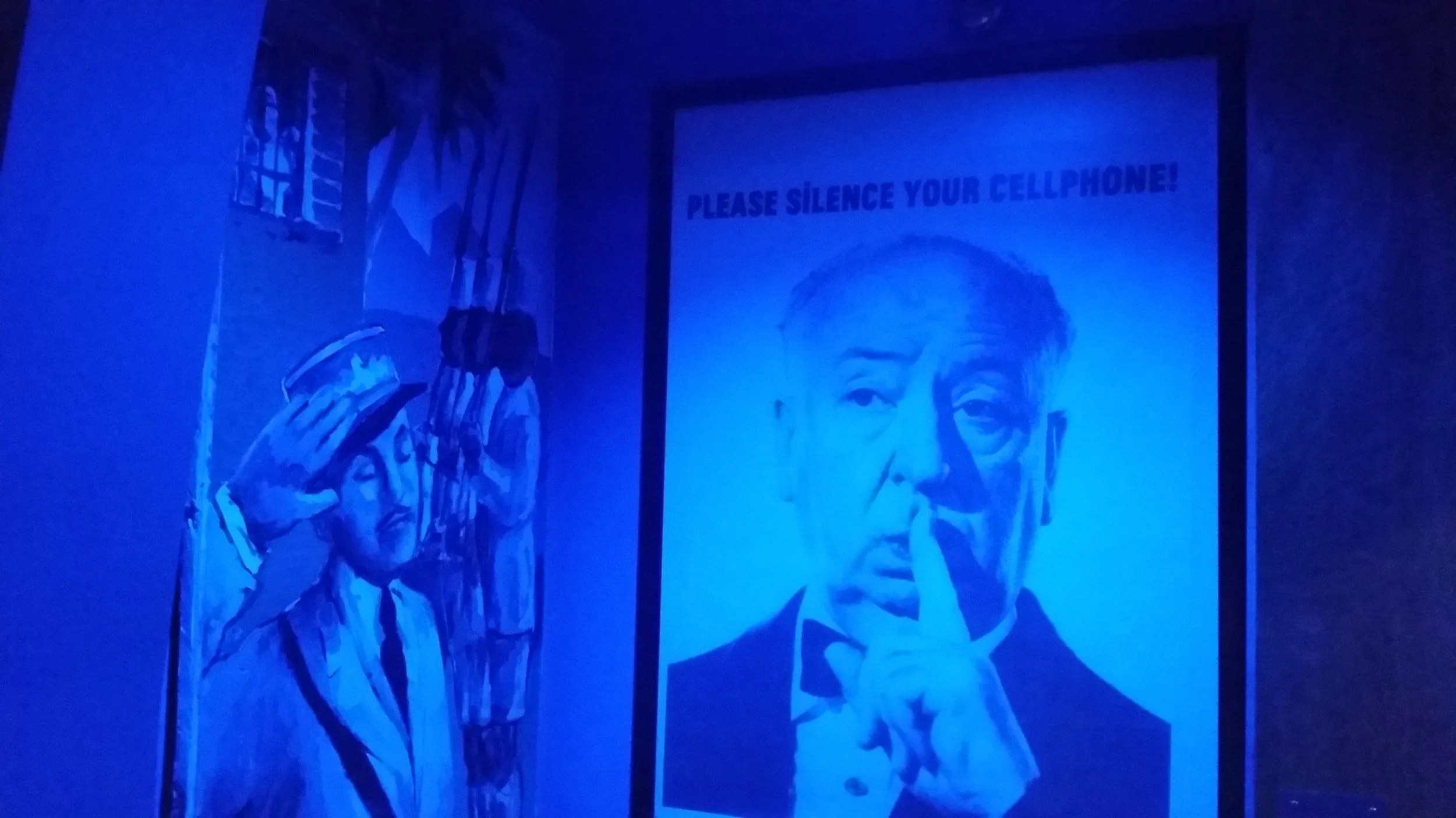 Mr. Hitchcock would like to remind you to please silence your cellphone, even though he has no idea what a cellphone is.