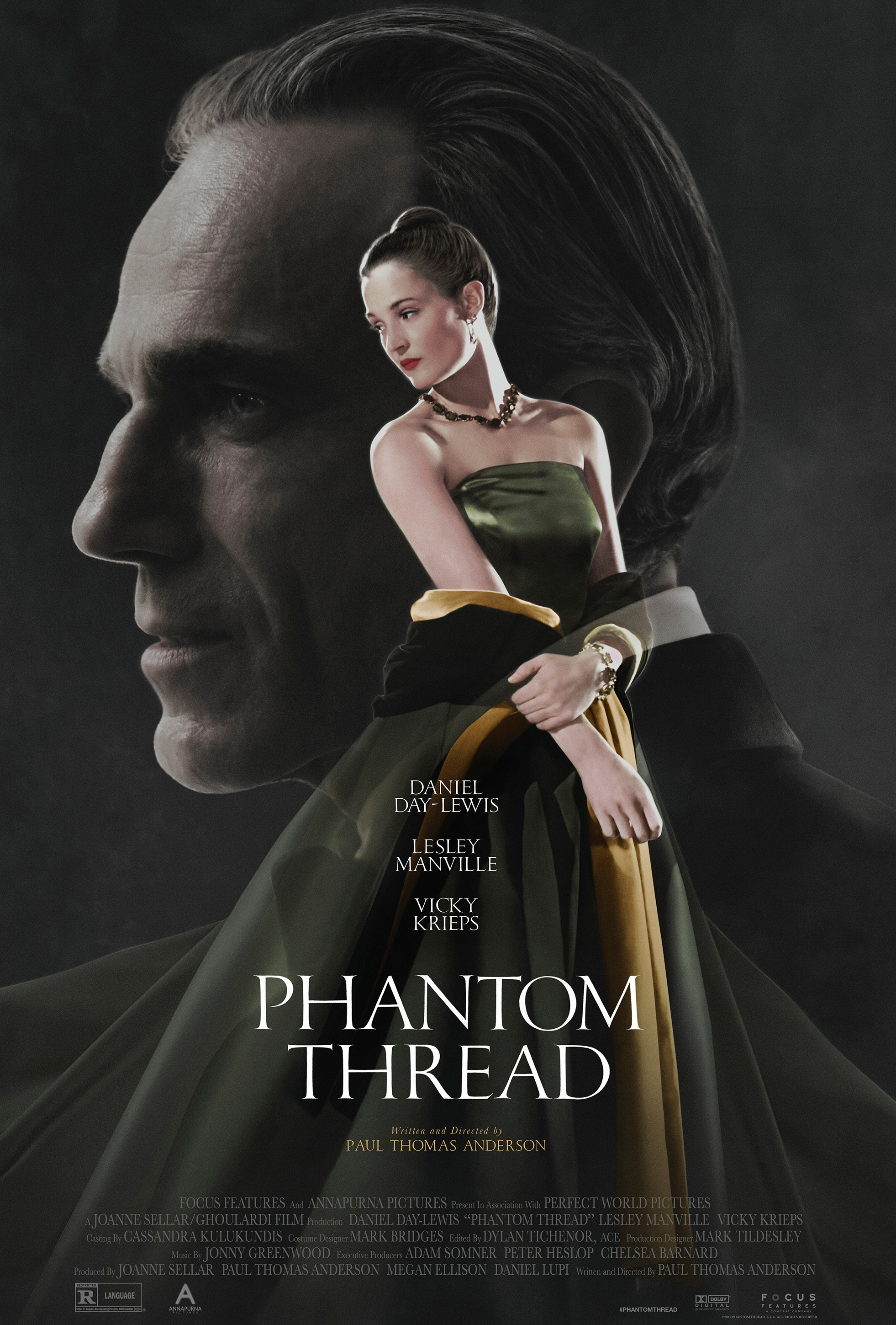 Phantom Thread (2017) dir. Paul Thomas Anderson Rated: R image: ©2017 Focus Features