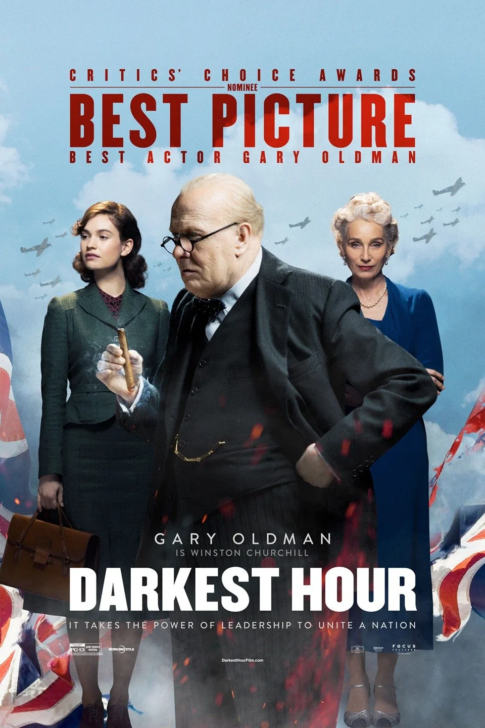 Darkest Hour (2017) dir. Joe Wright Rated: PG-13 image: ©2017 Focus Features