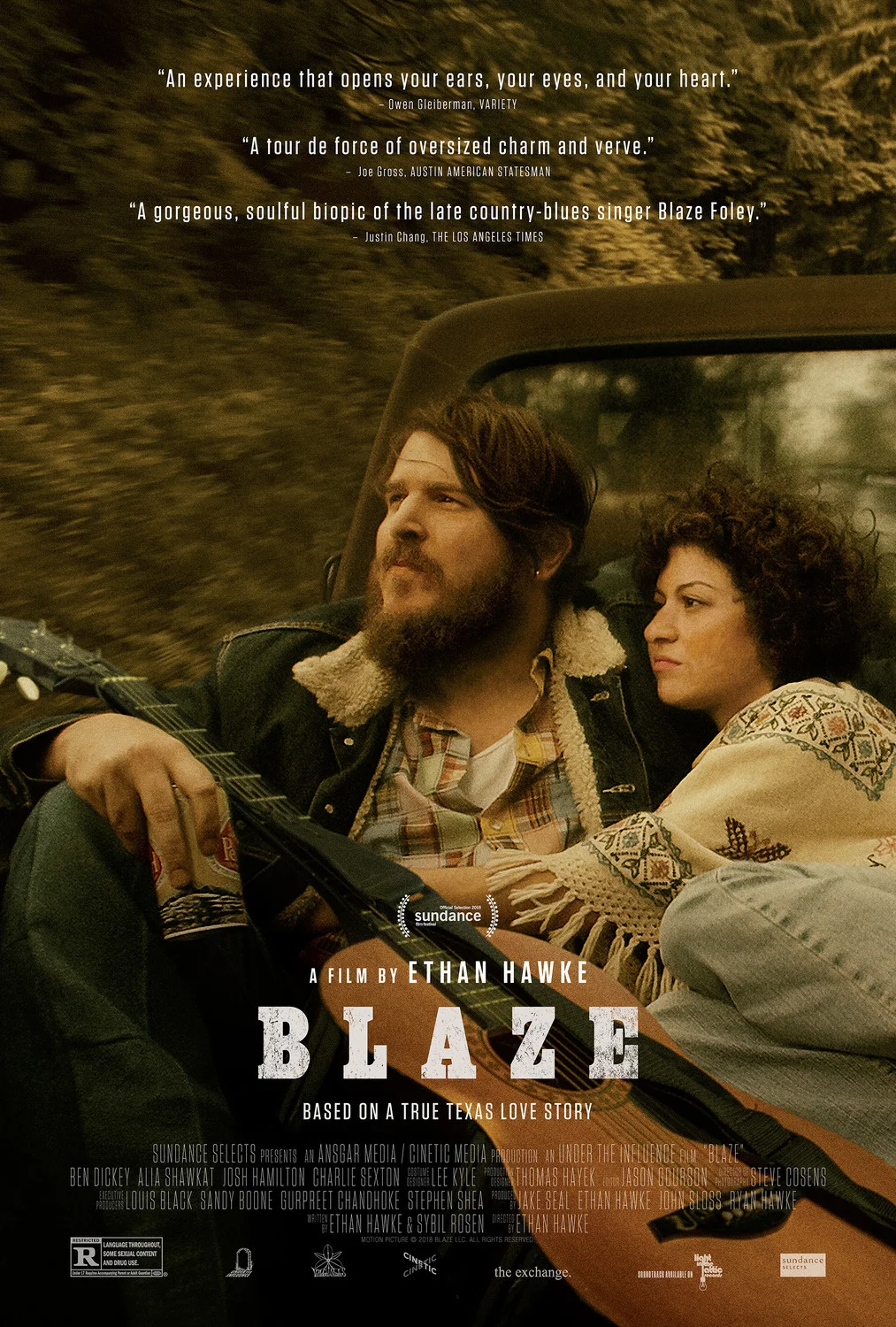 Blaze (2018) dir. Ethan Hawke Rated: R image: ©2018 IFC Films