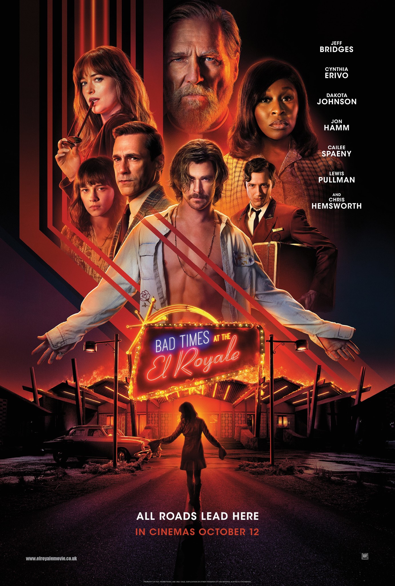 Bad Times at the El Royale (2018) dir. Drew Goddard Rated: R image: ©2018 20th Century Fox