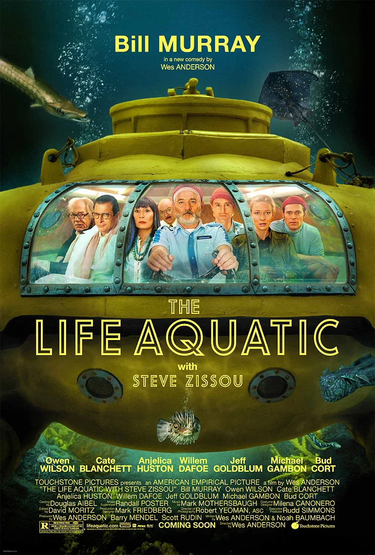 The Life Aquatic with Steve Zissou (2004) dir. Wes Anderson Rated: R image: ©2004 Buena Vista Pictures