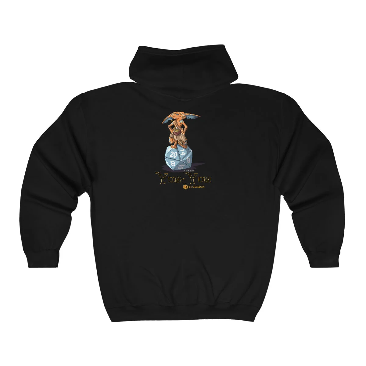 Yum Yum Dice Goblin Unisex Full Zip Hooded Sweatshirt