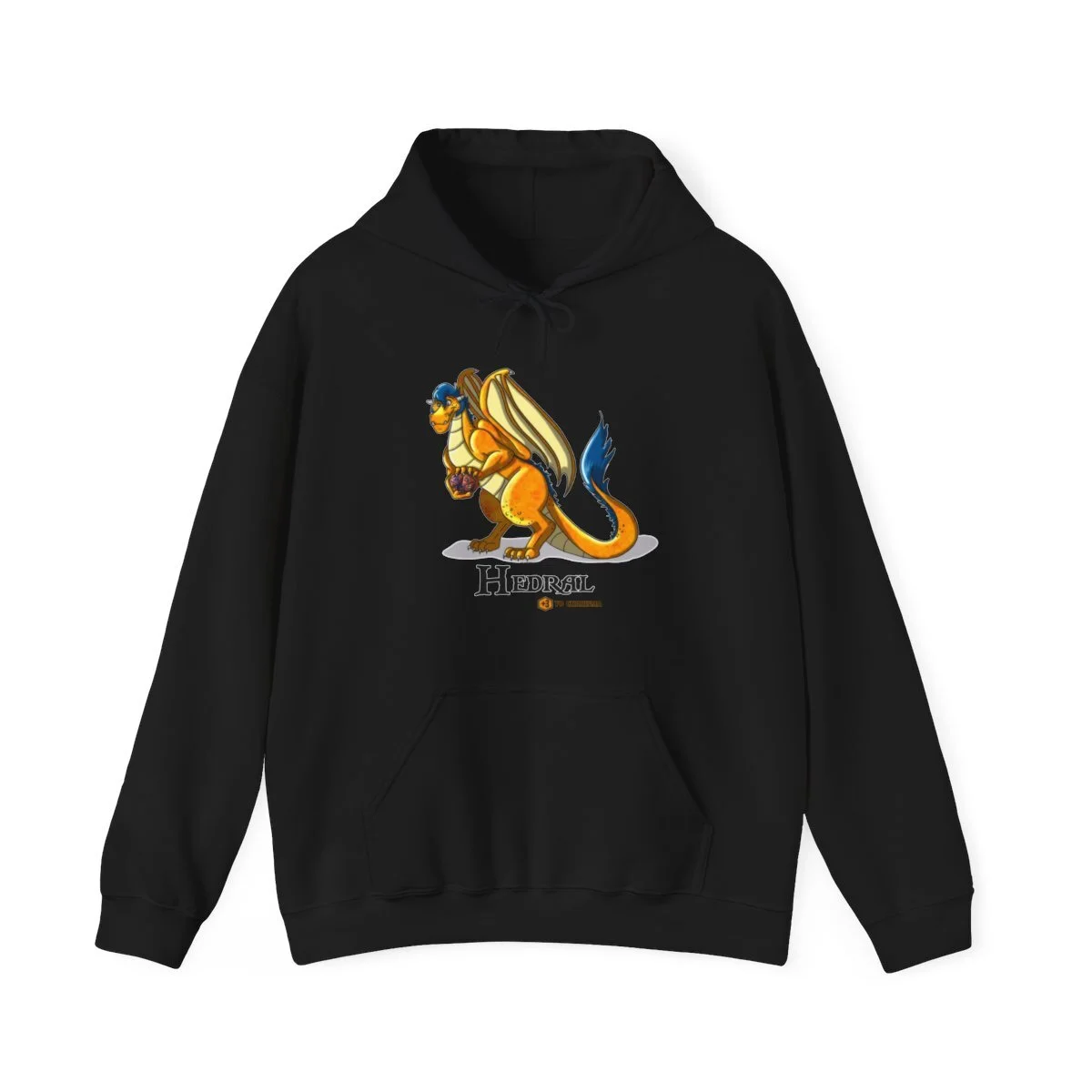 Hedral the Dragon, Dice Goblin Unisex Hooded Sweatshirt