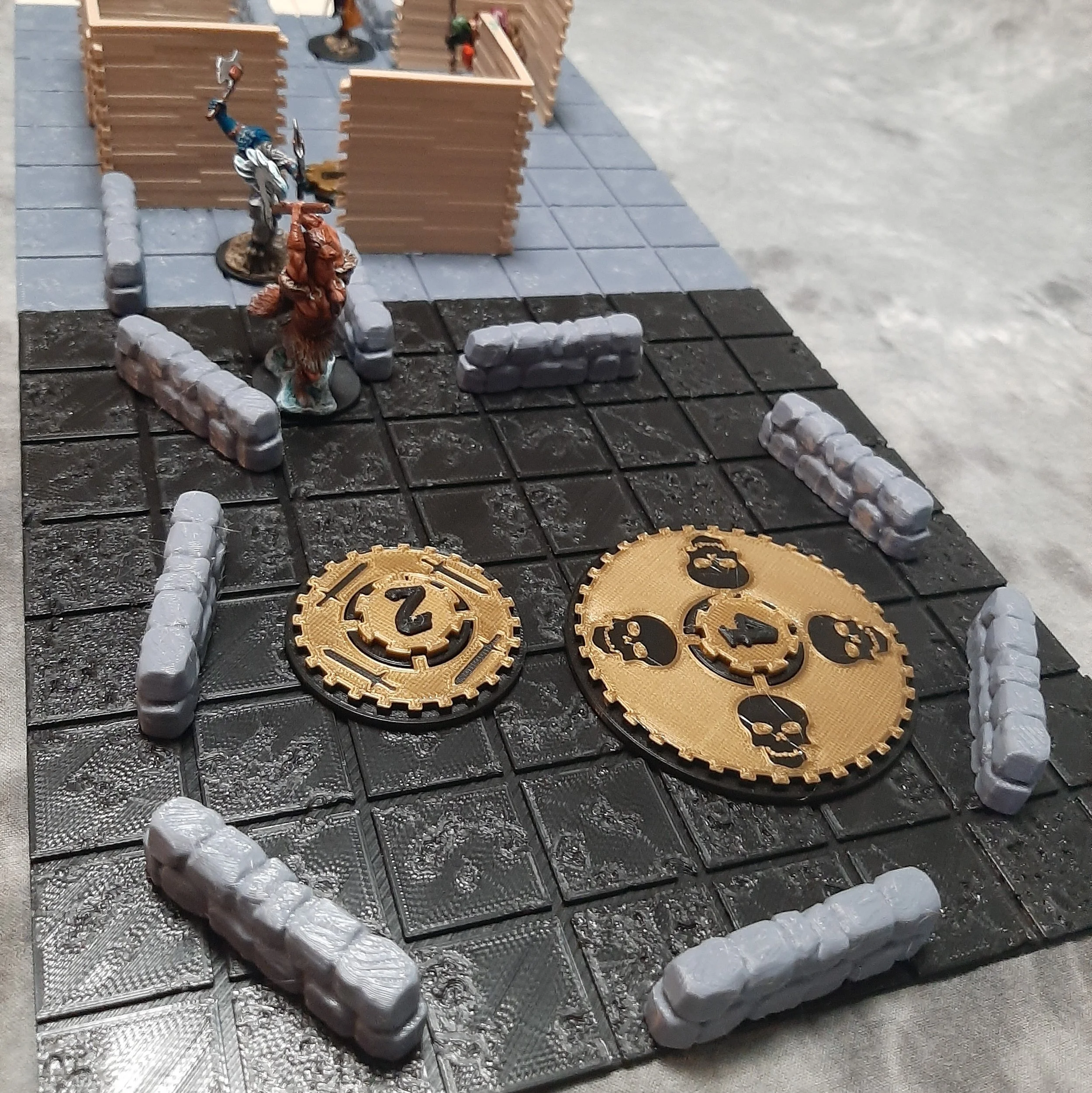 Monster markers w_3d printed terrain.jpg