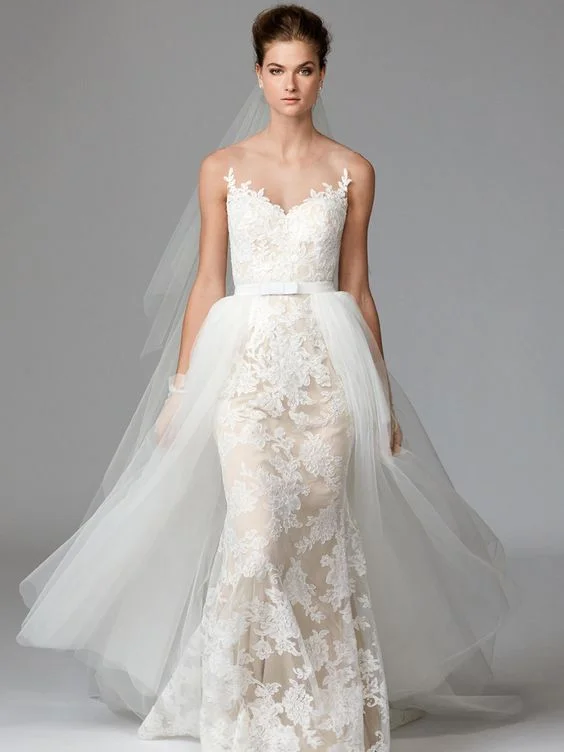 lace fabric wedding dress
