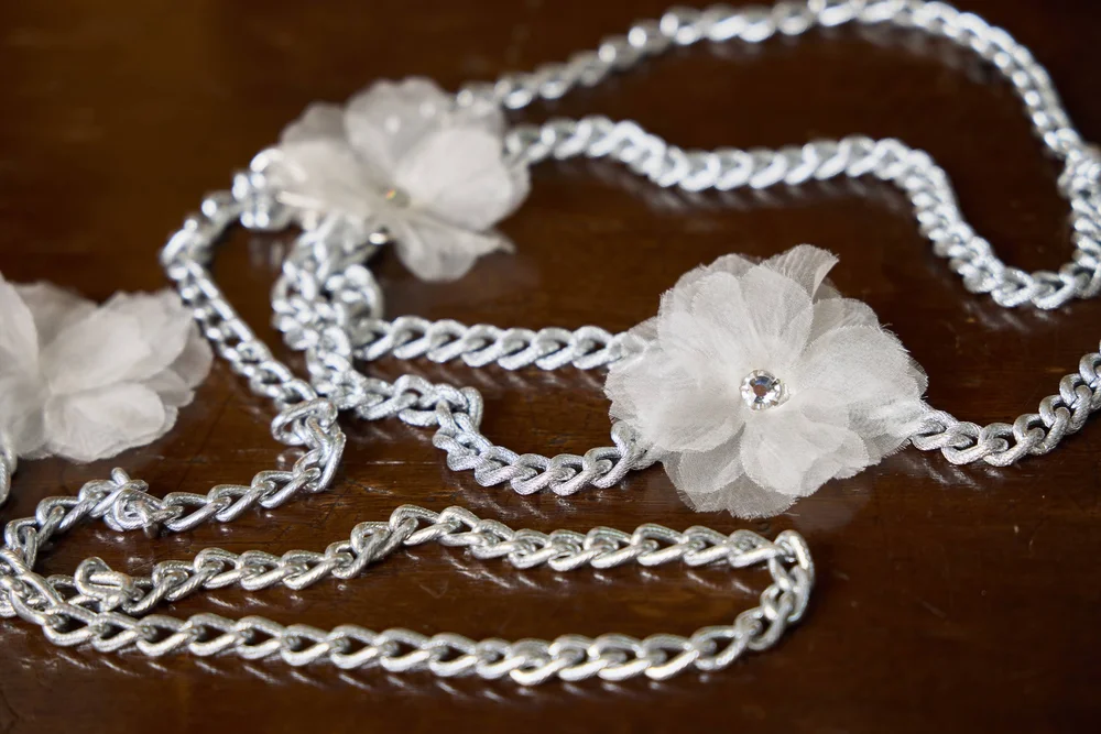 Avril - Silver Chain Bridal Belt — NK Bride display picture 3