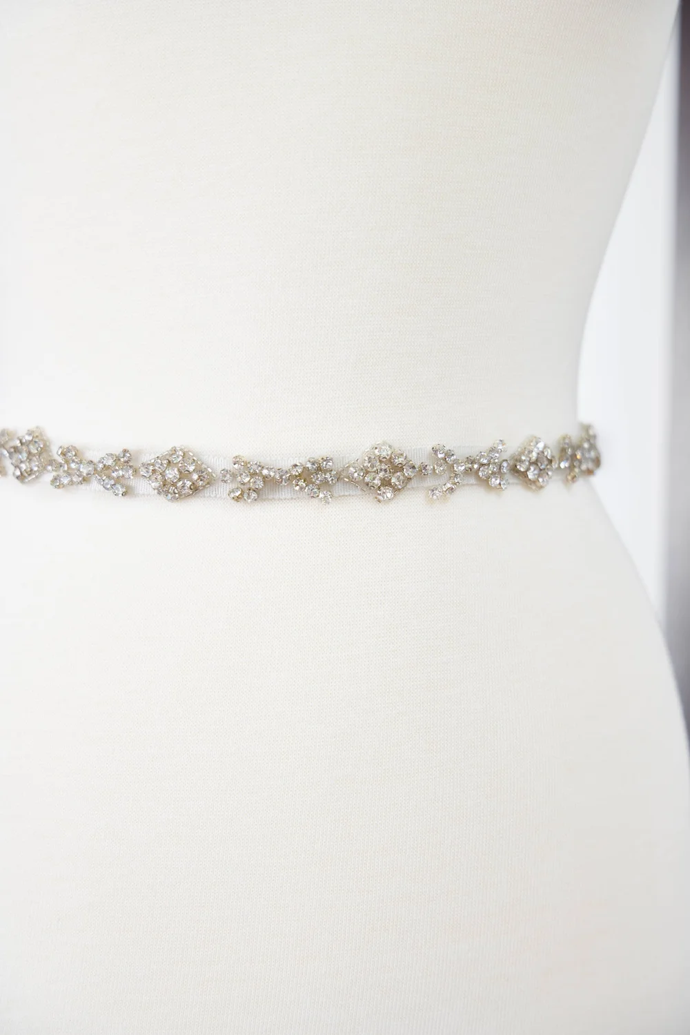 Rhineston Bridal Belt Royal — NK Bride display picture 1