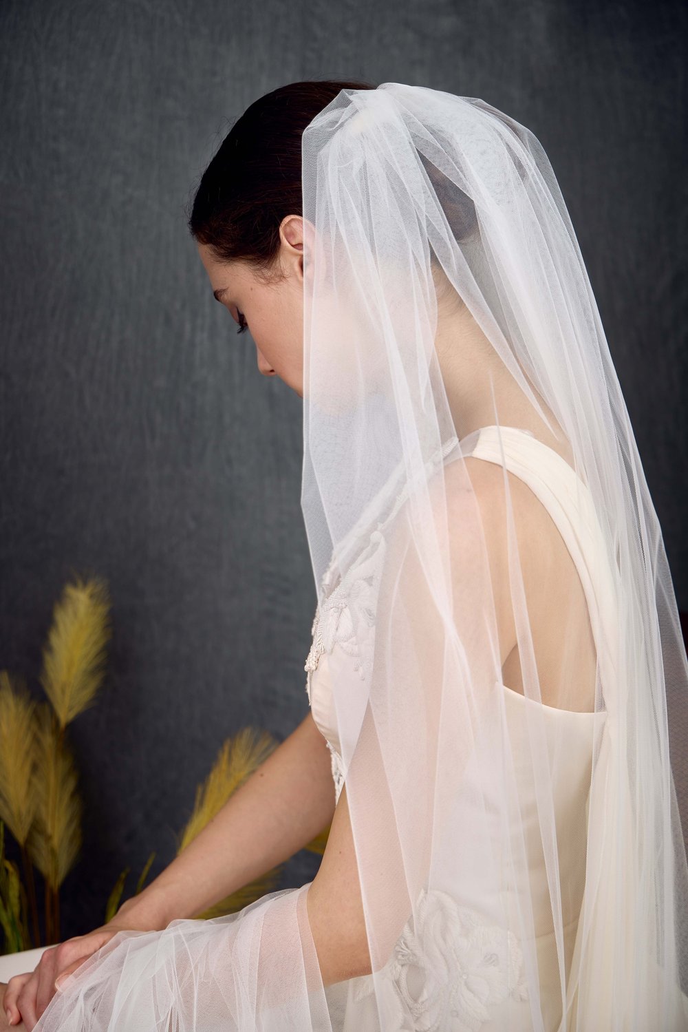 Ivory Wedding Veil 72\