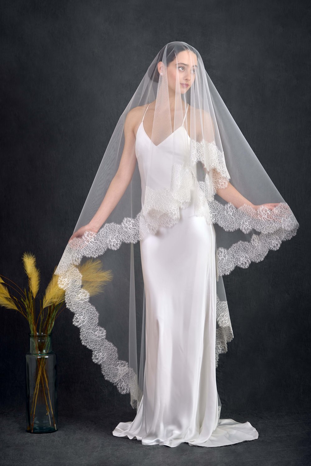 Calais French Lace Cathedral Veil | The Bridal Finery