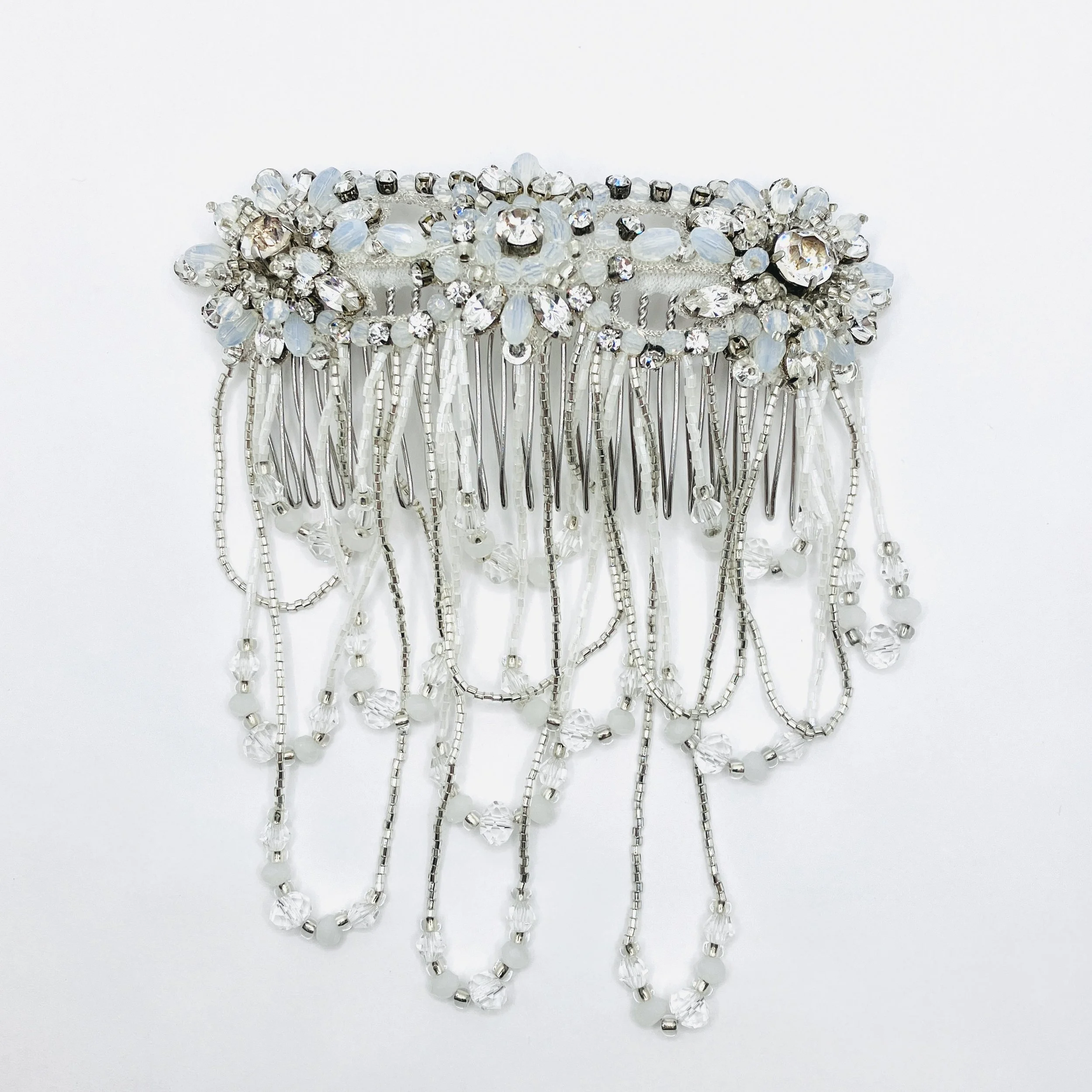 Willow - Fringe Bridal Comb
