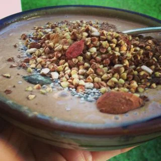 Chocolate buckwheat granola