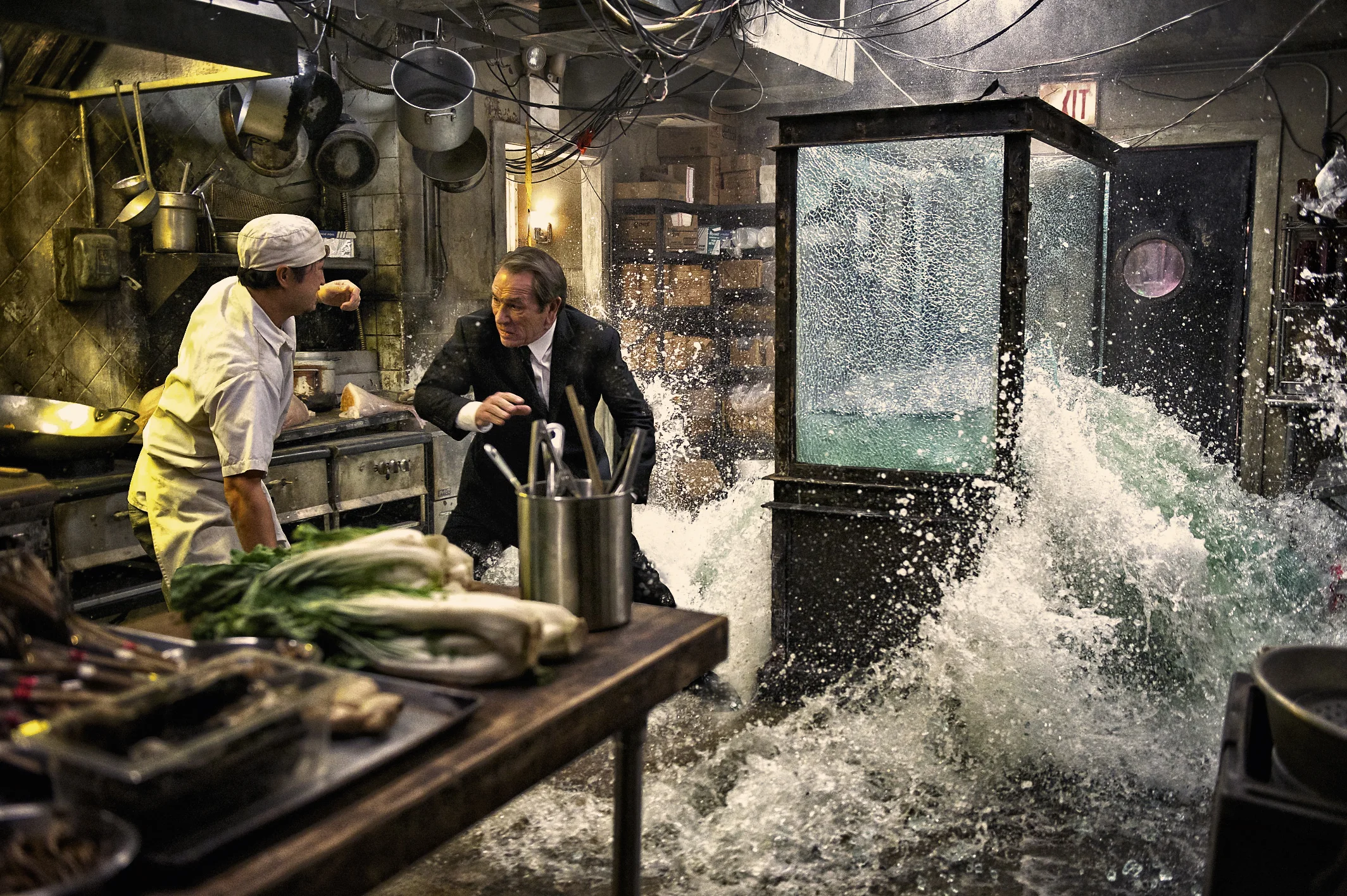 Tommy Lee Jones as Agent K tangles with aliens in Men in Black 3 (2012)