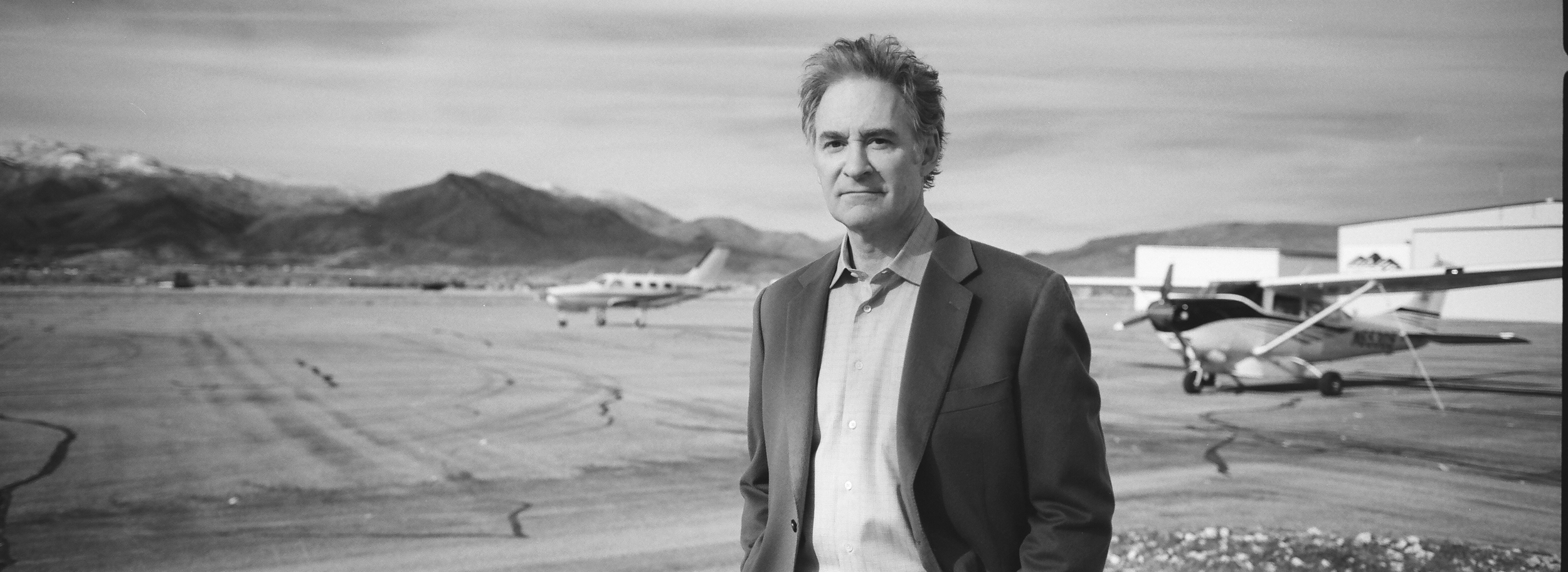 Kevin Kline on the airport set of Darling Companion (2012)