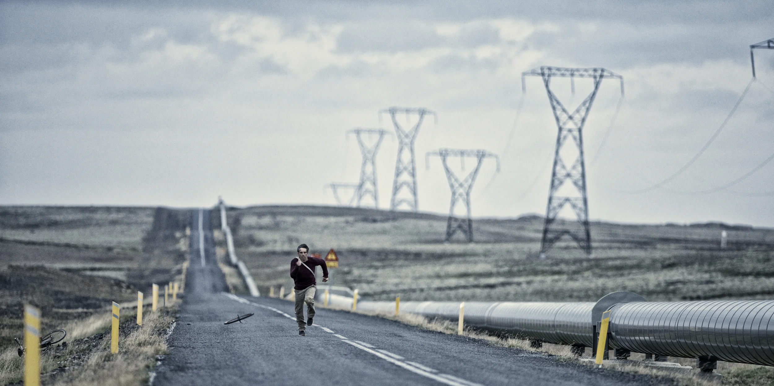 Ben Stiller as Walter Mitty running out of time on The Secret Life of Walter Mitty (2013)