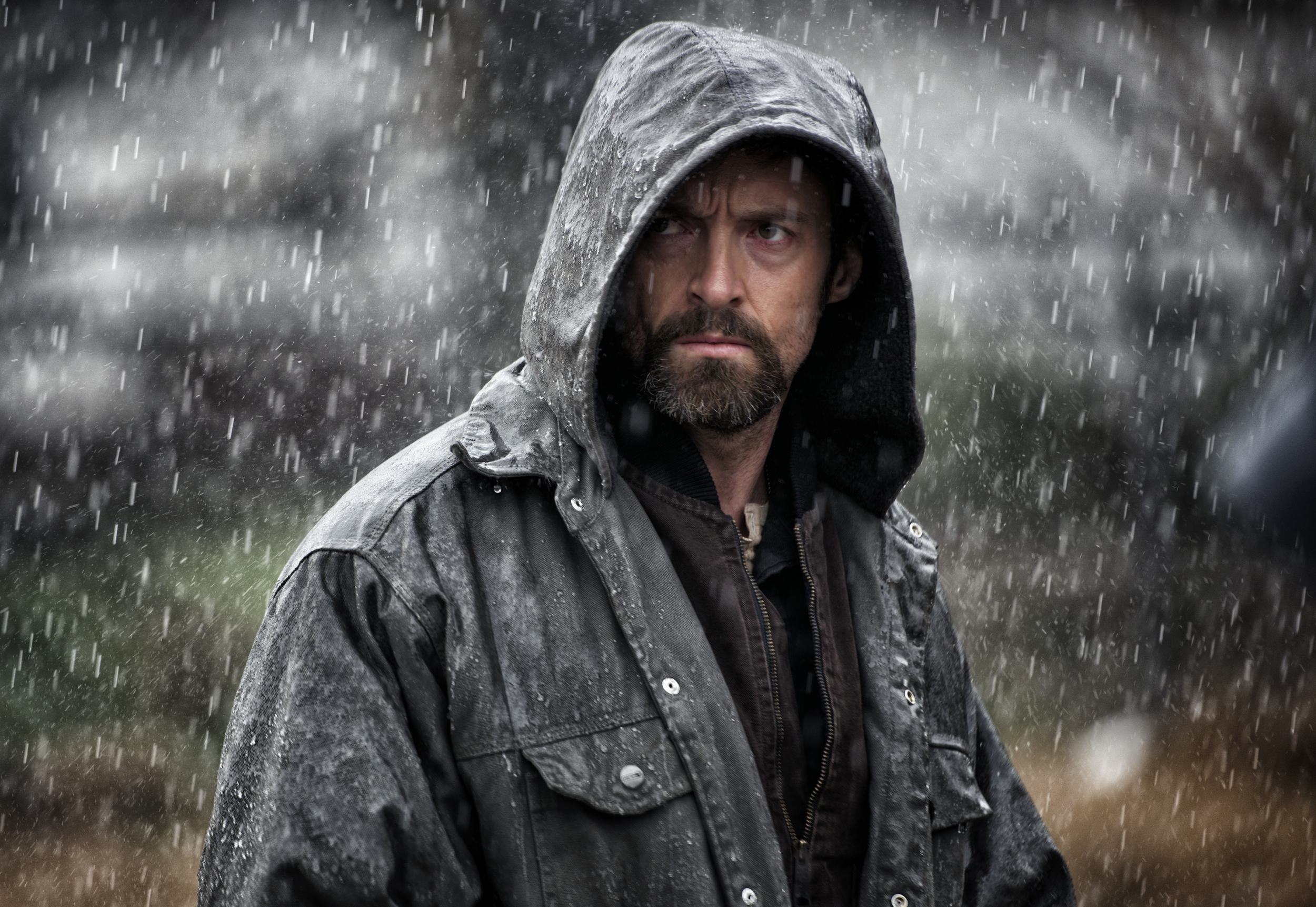Hugh Jackman as Keller Dover looking for trouble in Prisoners (2013)