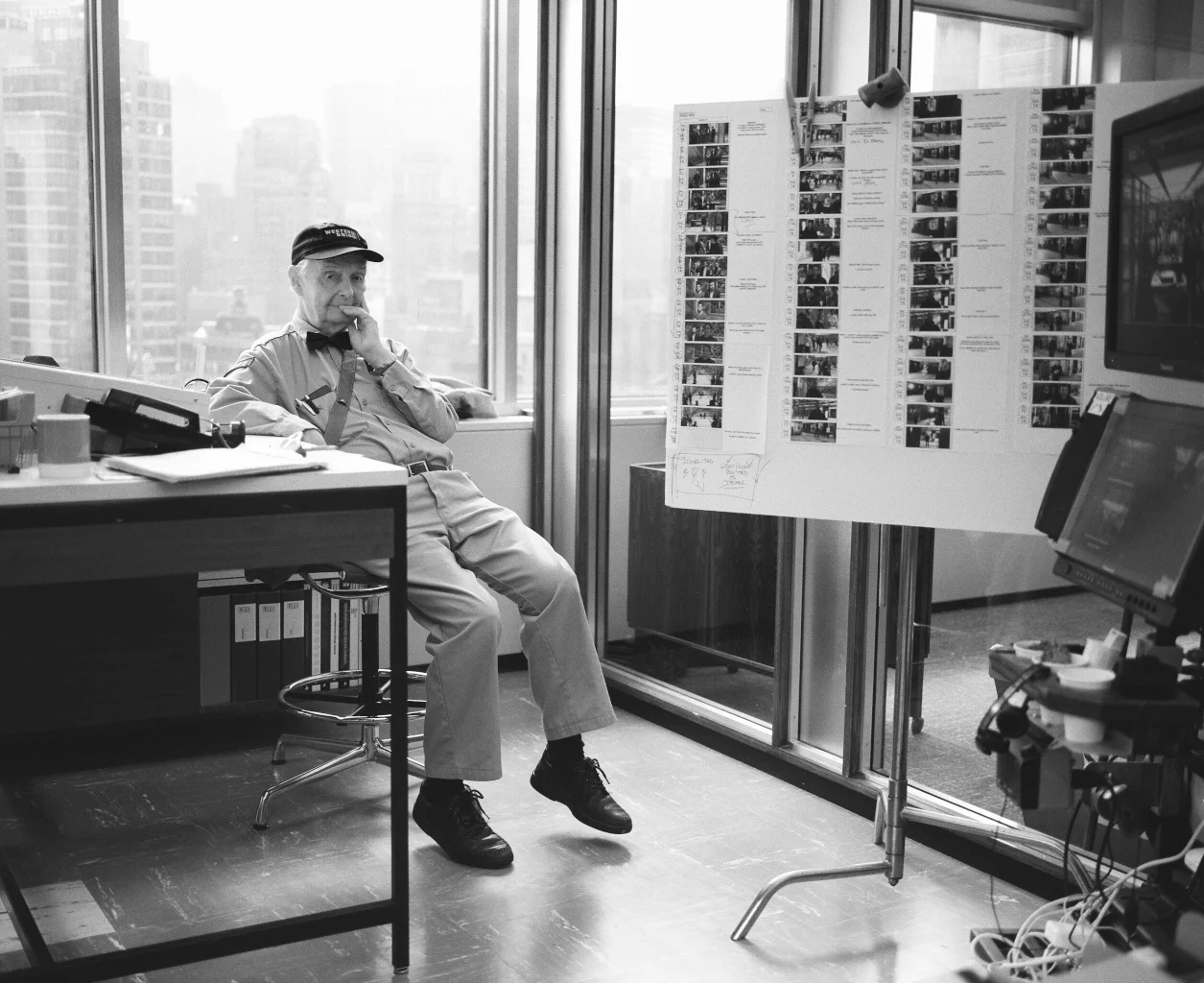 Nolan Carley as Western Union Employee, taking a break between shots on the film The Secret Life of Walter Mitty (2013)