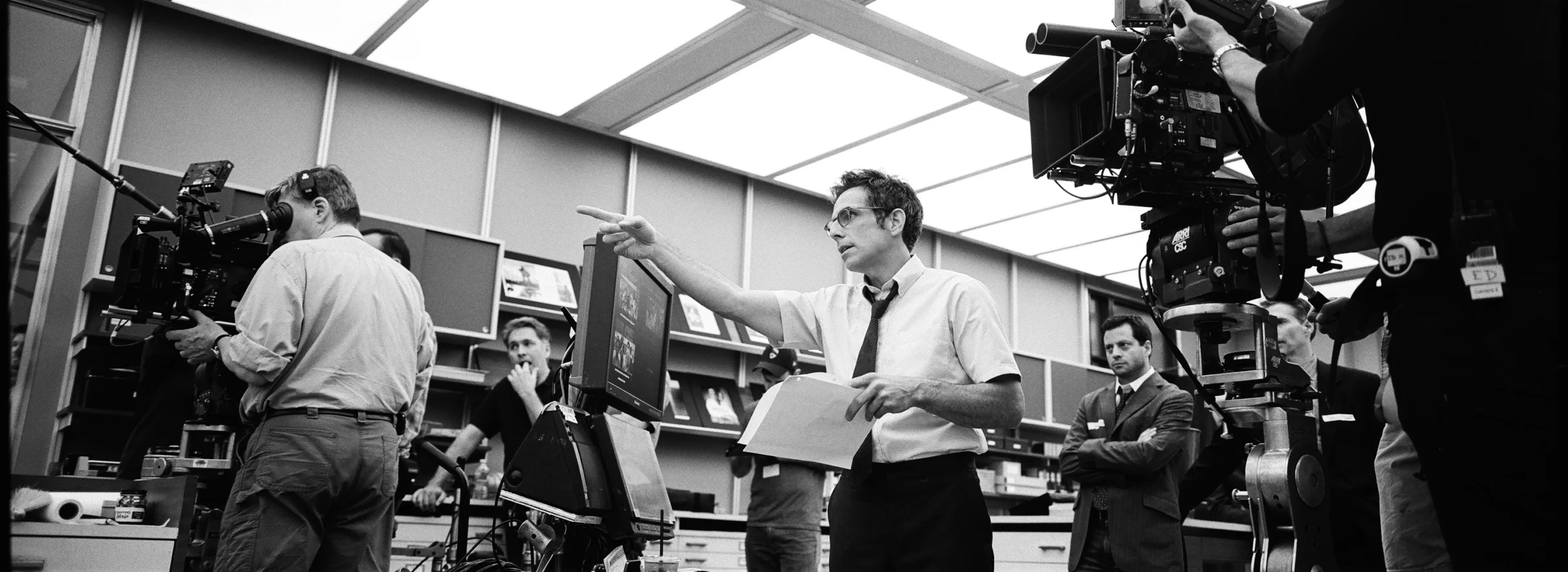Ben Stiller directs on the set of The Secret Life of Walter Mitty (2013)