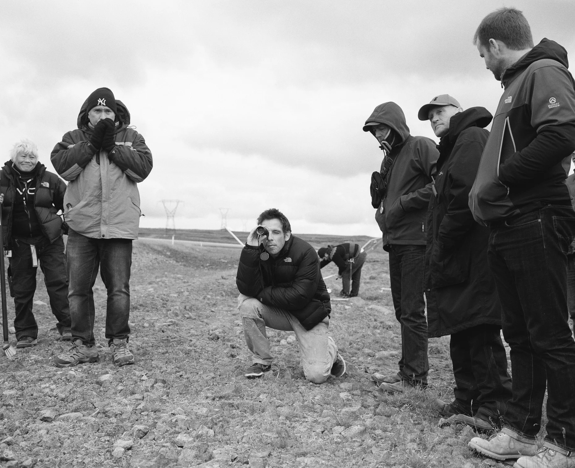 Ben Stiller lines up a shot in Iceland on set of The Secret Life of Walter Mitty (2013)