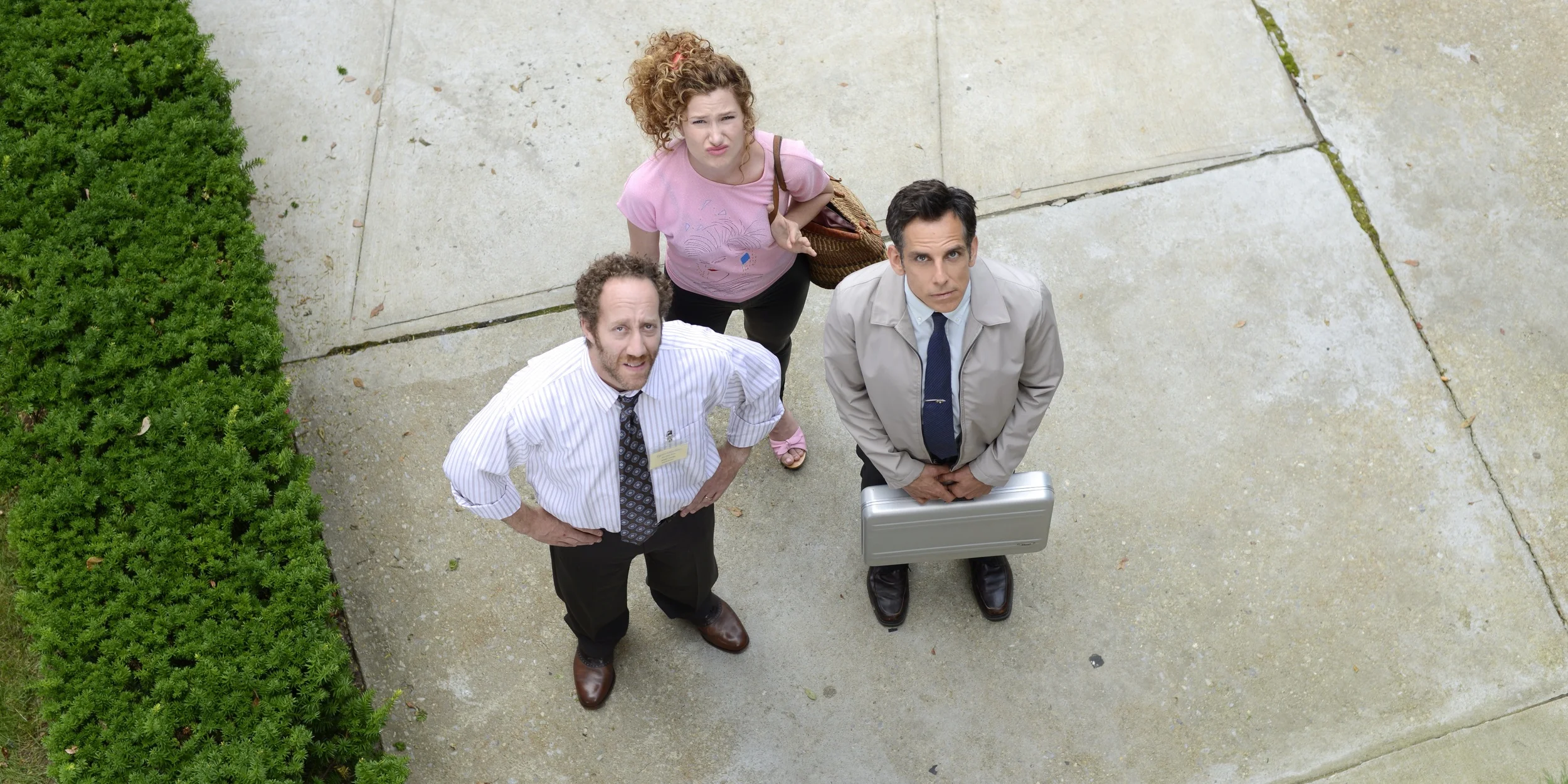 Joey Slotnick as Retirement Home Administrator, Kathryn Hahn as Odessa Mitty and Ben Stiller as Walter Mitty all looking at a piano on The Secret Life of Walter Mitty (2013)