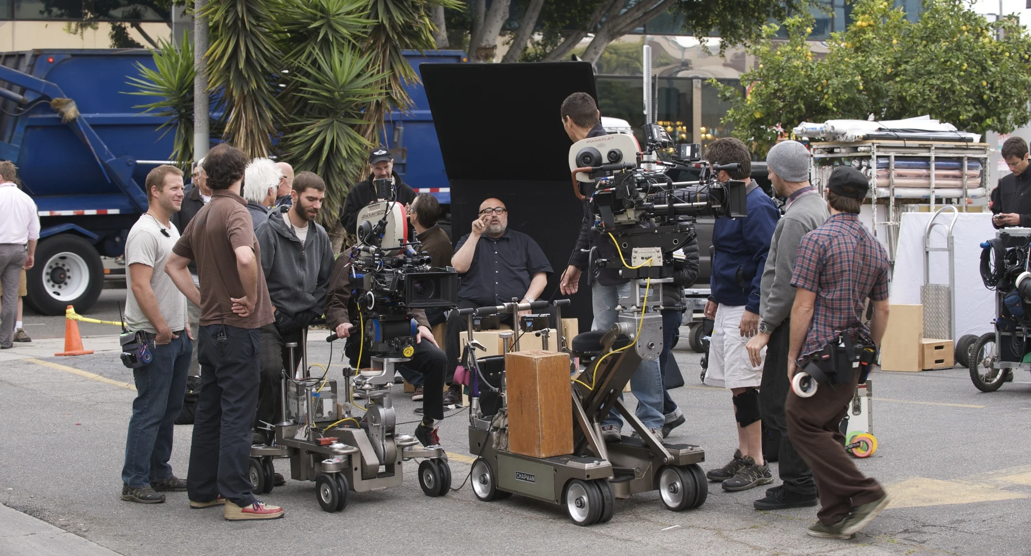 Director of Photography Harris Savides commending a large, and dedicated, following on the set of Greenberg (2010)