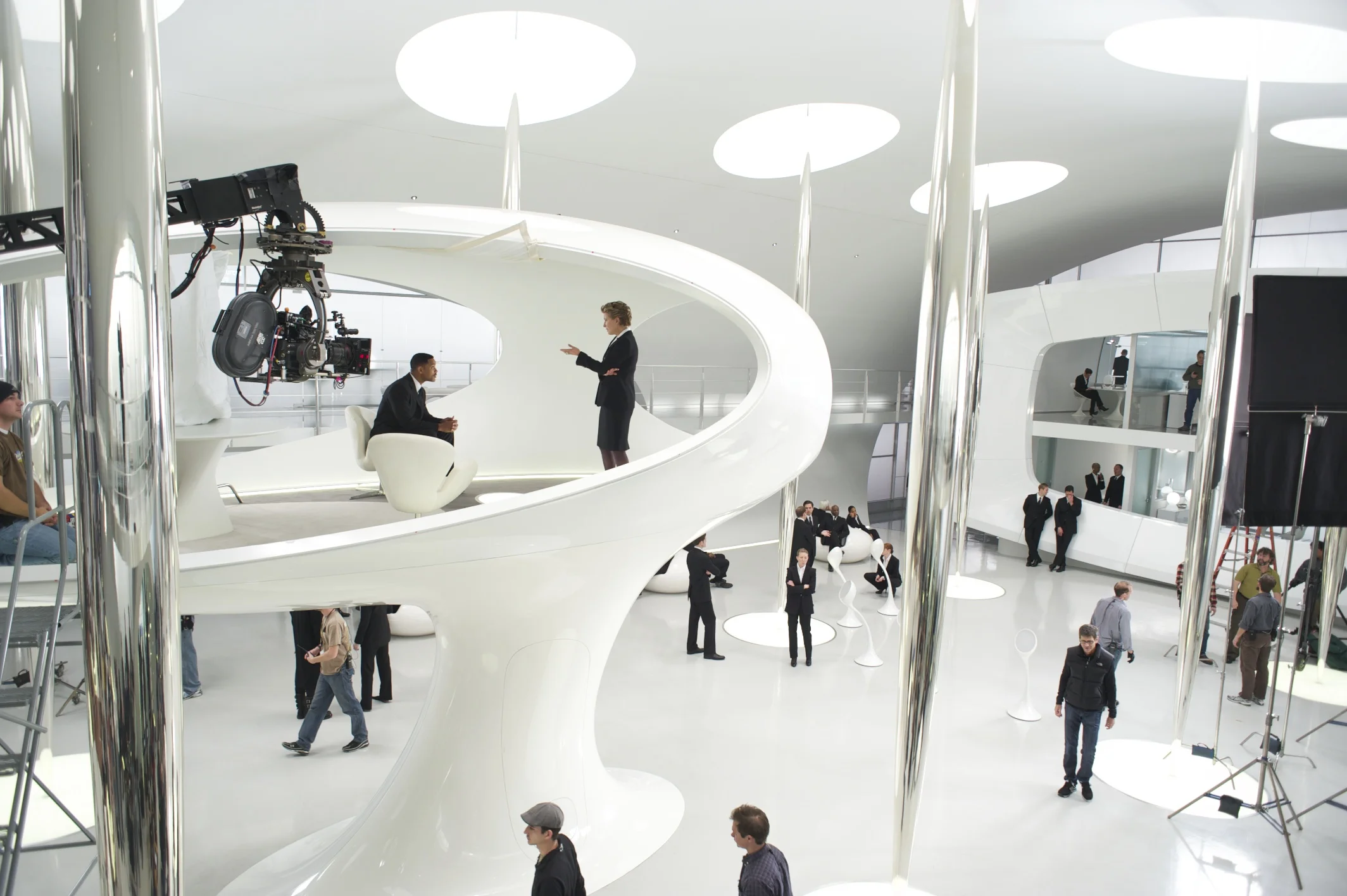 One of the biggest sets, MIB Headquarters in current time on Men in Black 3 (2012)