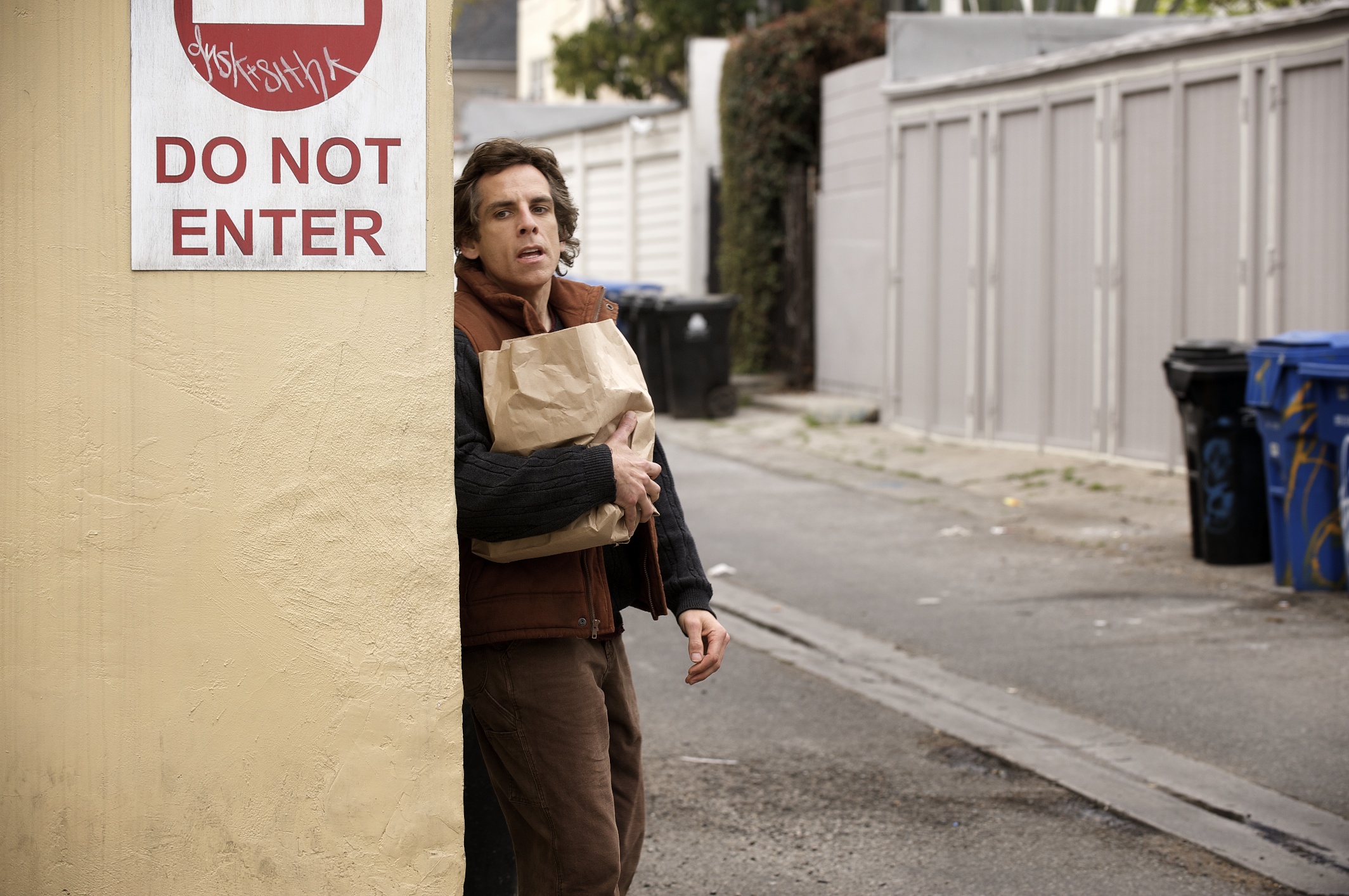 Ben Stiller as Roger Greenberg having a panic attack in Greenberg (2010)