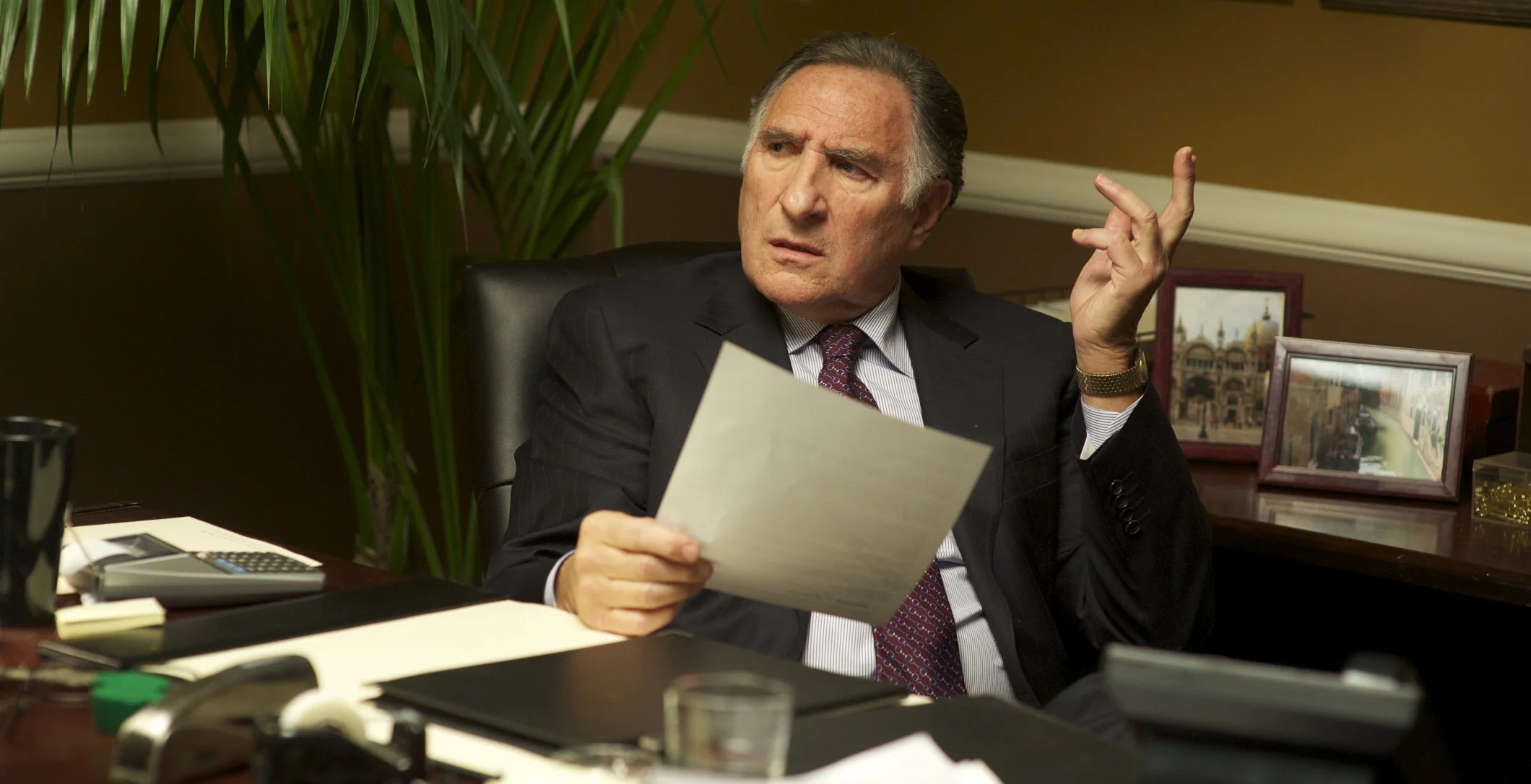 Judd Hirsch as Mr.Simon about to fire some folks in Tower Heist (2011)