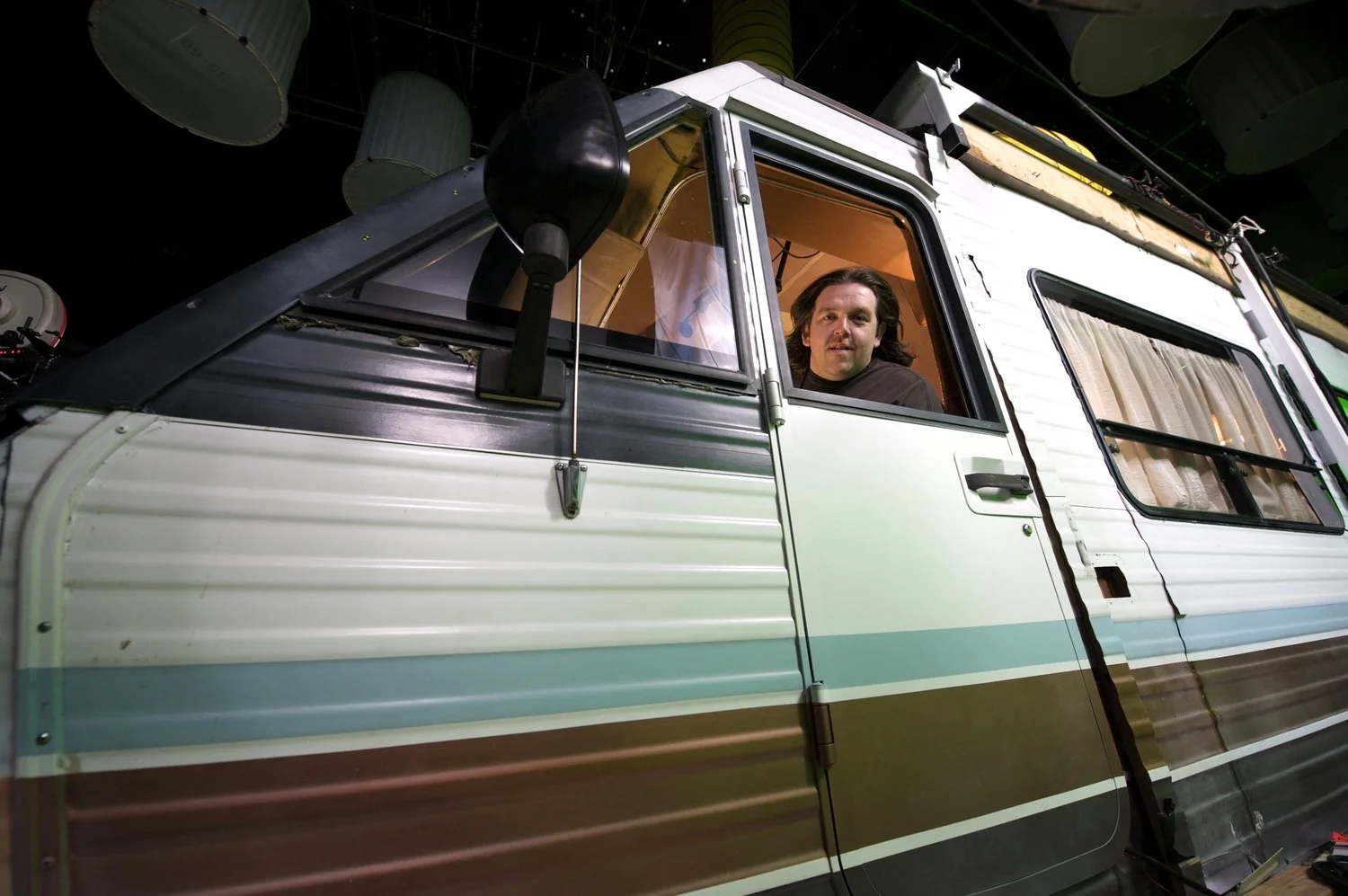 Nick Frost in the RV in Paul (2011)