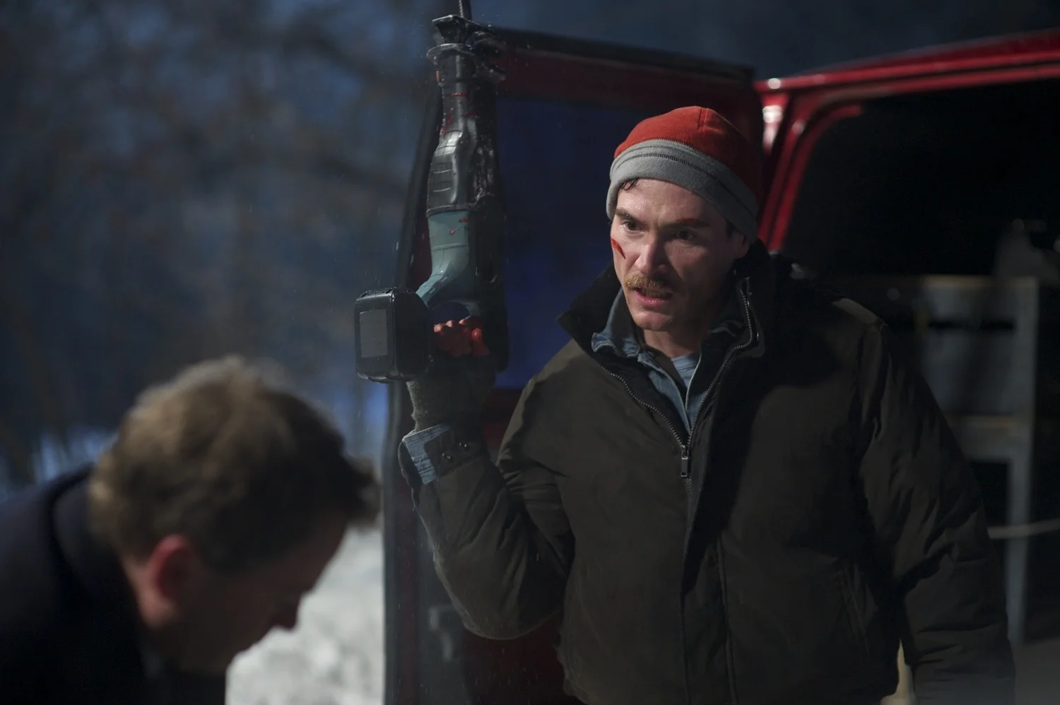 Billy Crudup as Randy wanting to cut some body up in Thin Ice (2011)