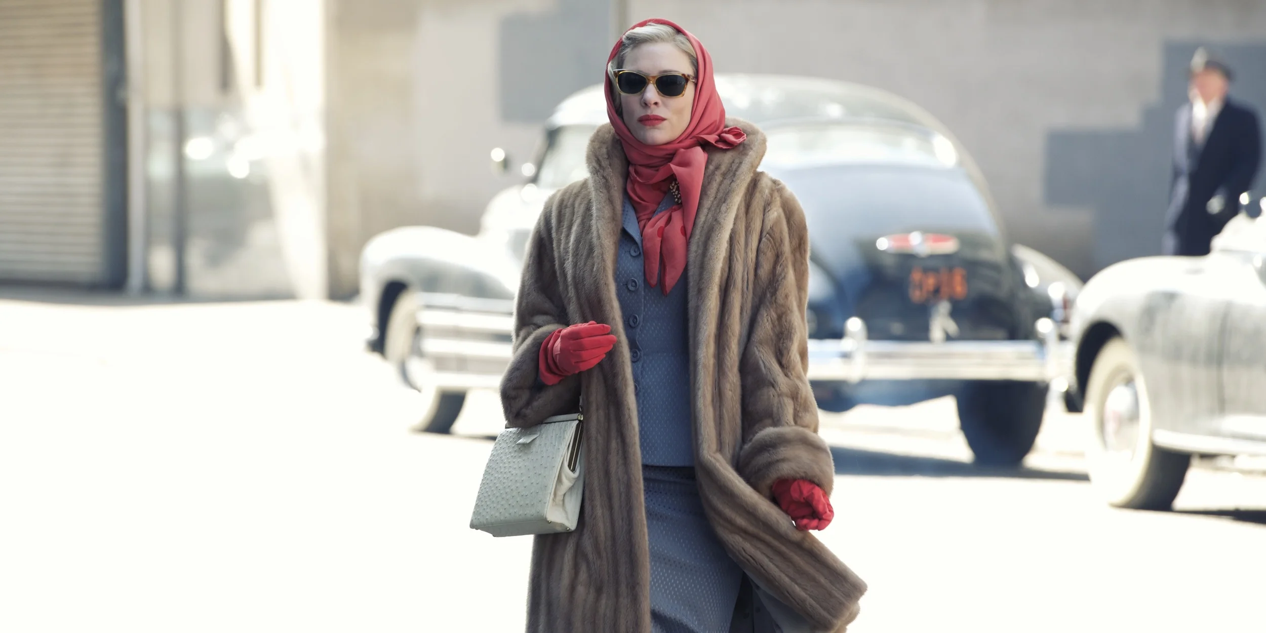 Cate Blanchett as Carol Aird walking, in Carol (2015)