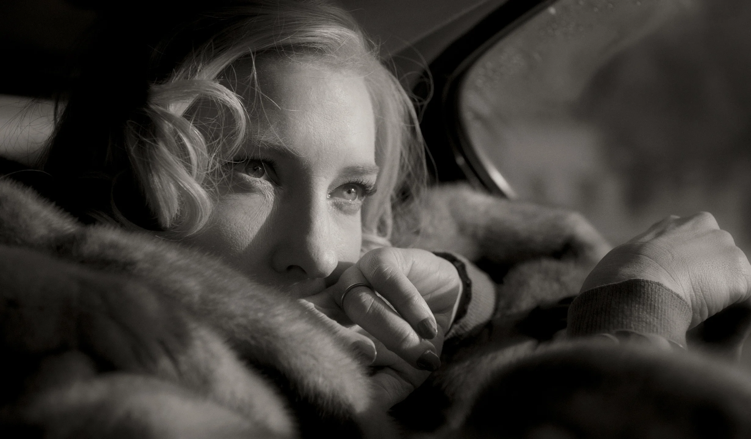 Cate Blanchett as Carol Aird in car in Carol (2015)