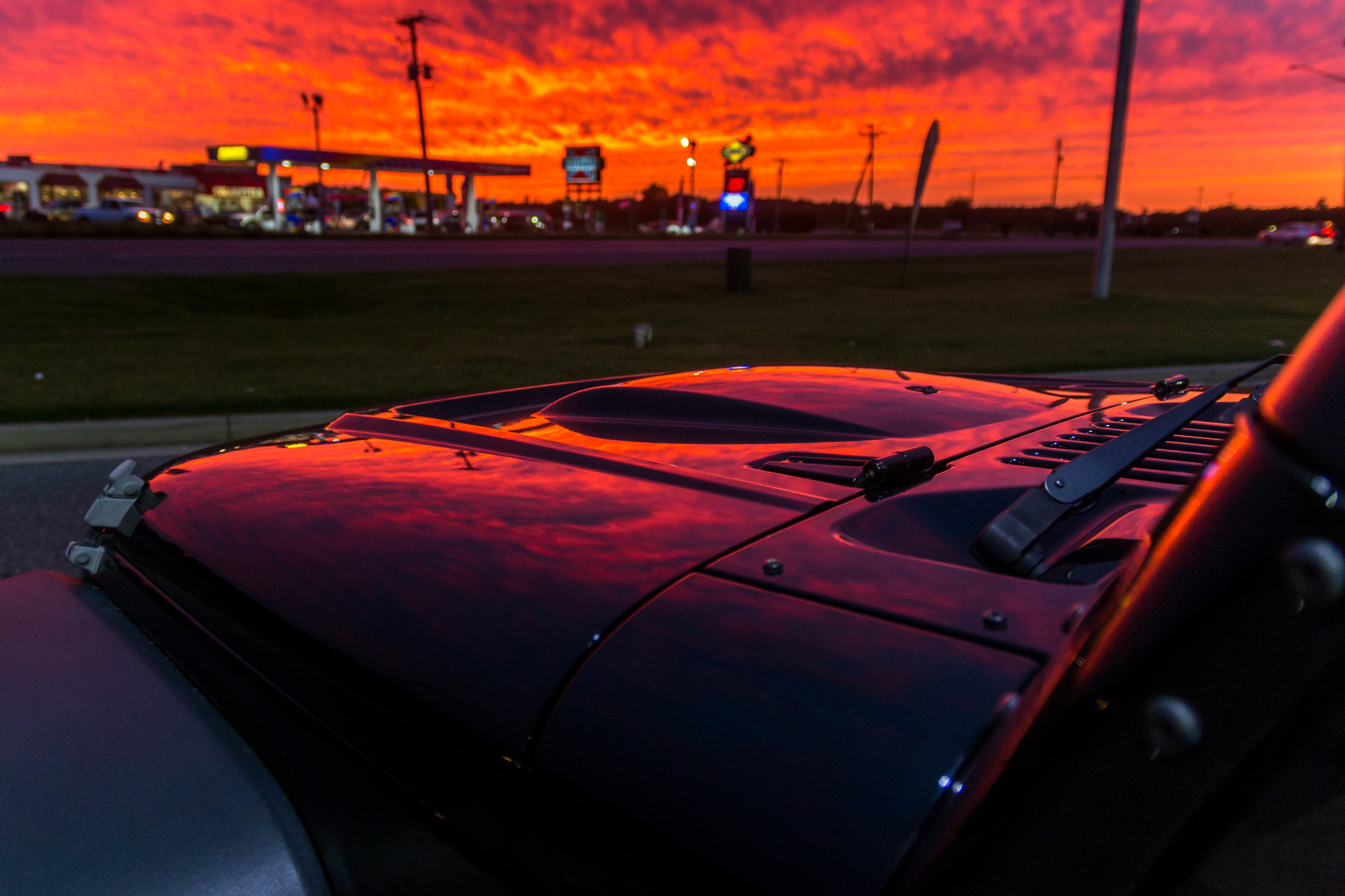 Sunsets and Gas Stations