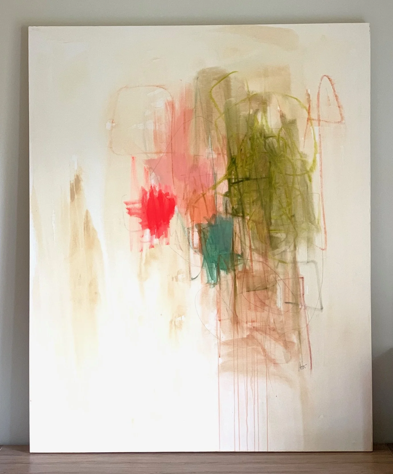 Everything’s Not Awesome 60x48 inches Acrylic, pastel & pencil on canvas Inquire.