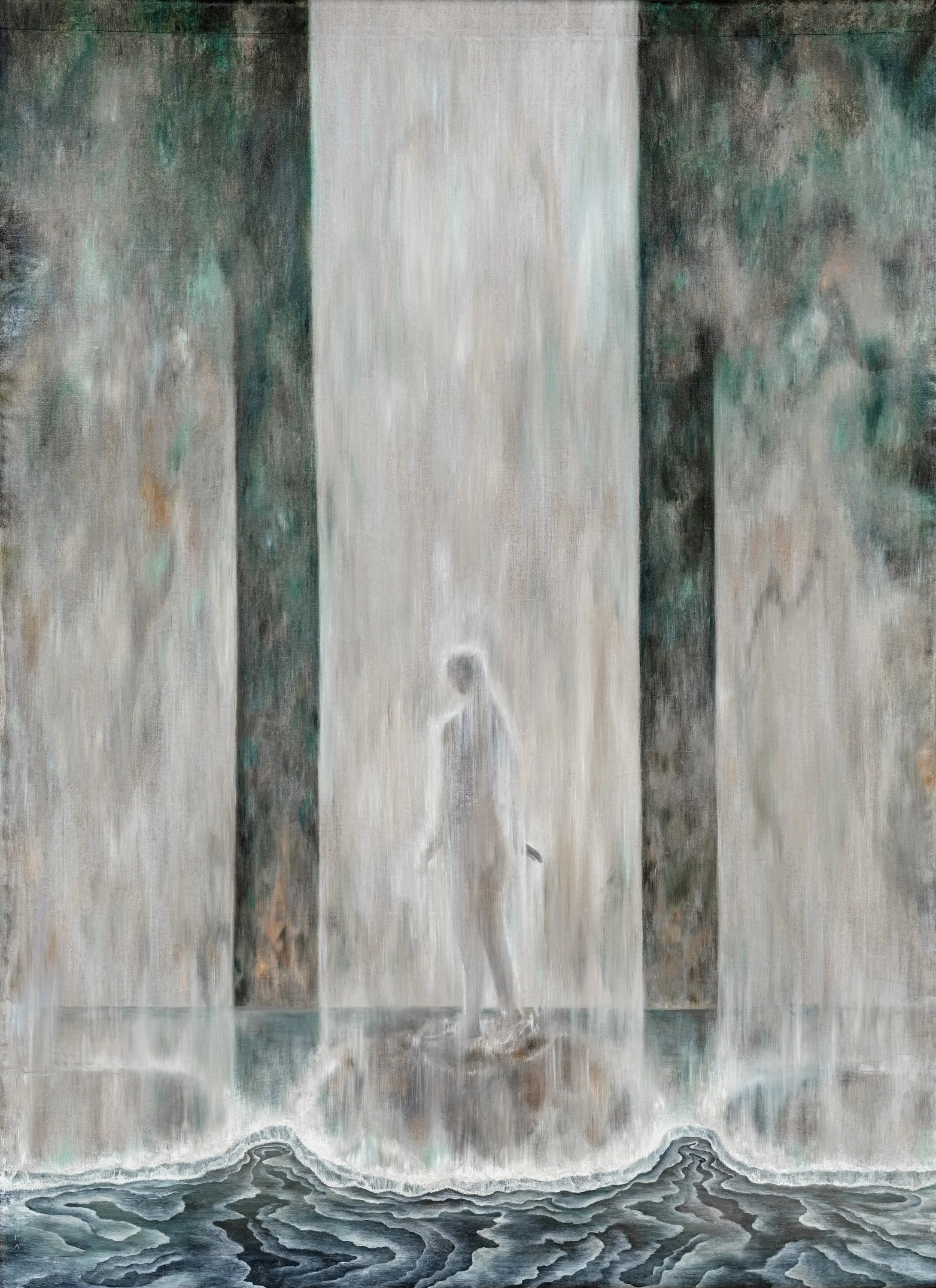 THE ISLAND OF WATERFALL瀑布島Oil on Canvas230 x 168 cm.jpg