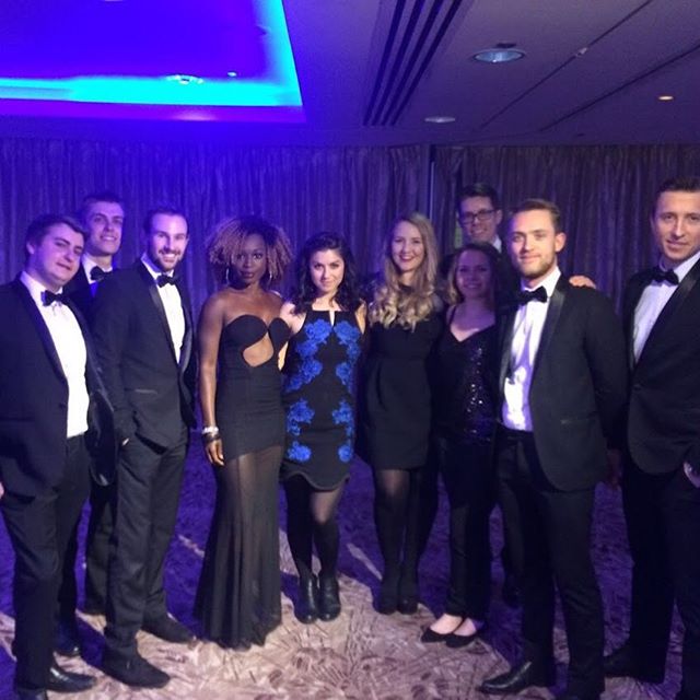 The 10pc Big Band for full impact at Air Cargo Media Awards @royallancasterlondon Bow ties at the ready with bangers like Shackles, Kiss & Cheerleader to get those award winning feet jigging! #partyband #corporateband #functionband #bigband #horns #tux #london #eventprofs #tsc #thesupremecollective #5star