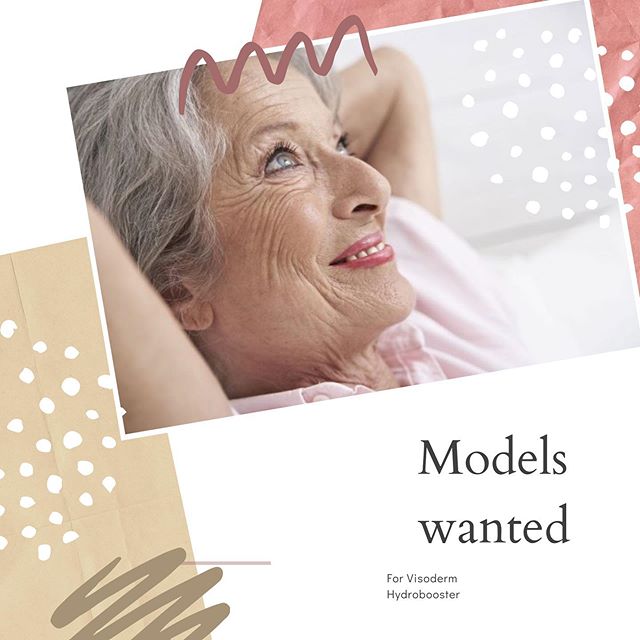 2 models needed for a #viscodermhydrobooster training day in Wilmslow on Tuesday 4 June. Please contact me ASAP with good quality photos from the front and side of the face. Treatment is usually worth &pound;295 - free of charge! An appropriate model